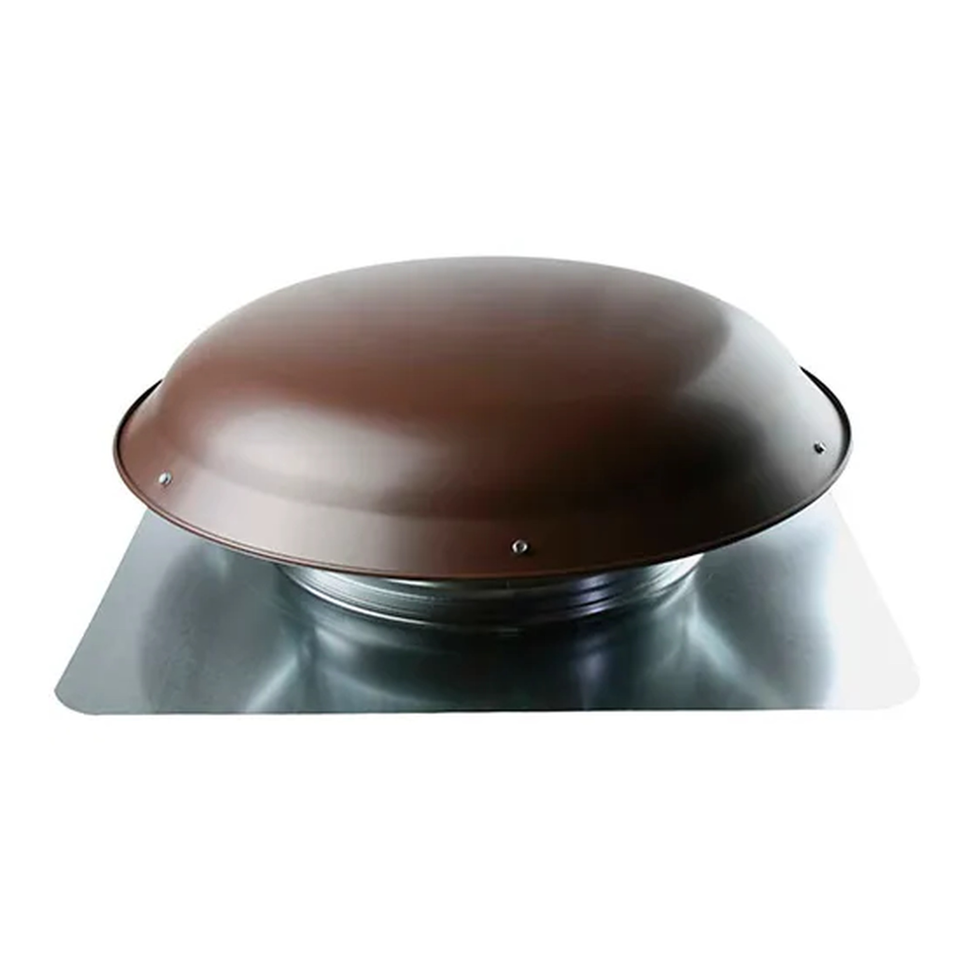 Brown Steel Round Static Roof Vent, 144 Sq. In. NFA