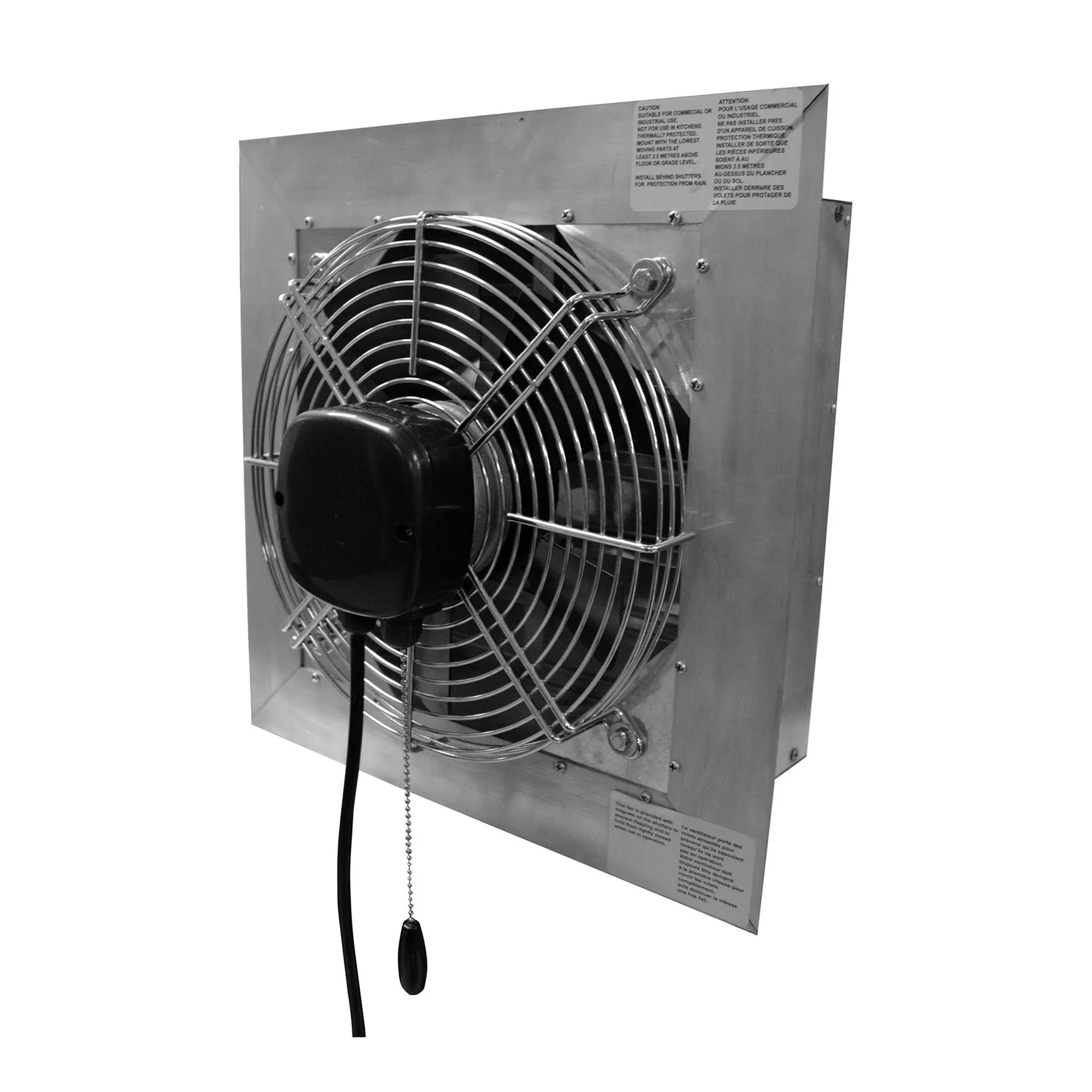 10-Inch Two-Speed Shutter-Mounted Exhaust Fan