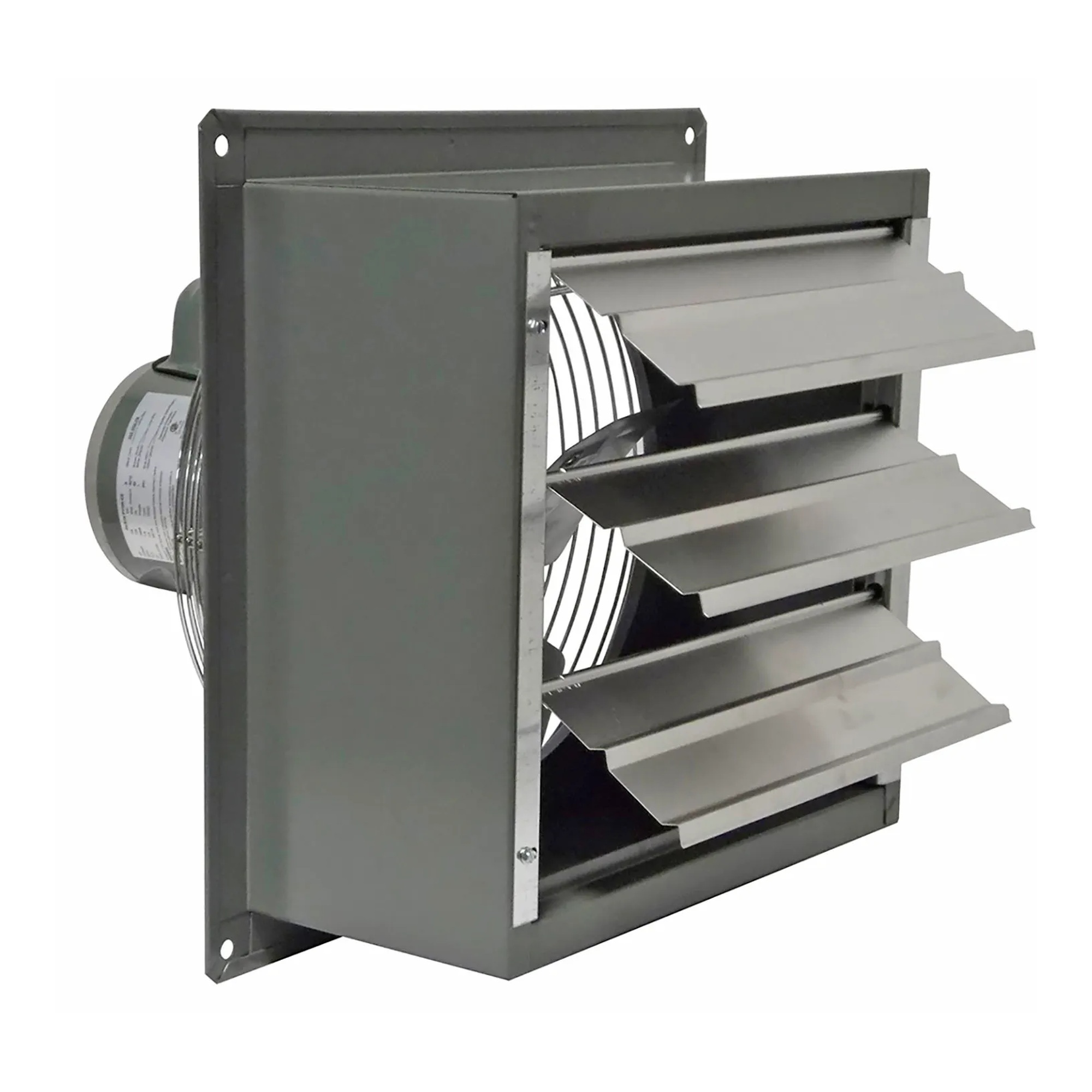 12 in. Wall Exhaust Fan with Louvers, 1,640 CFM