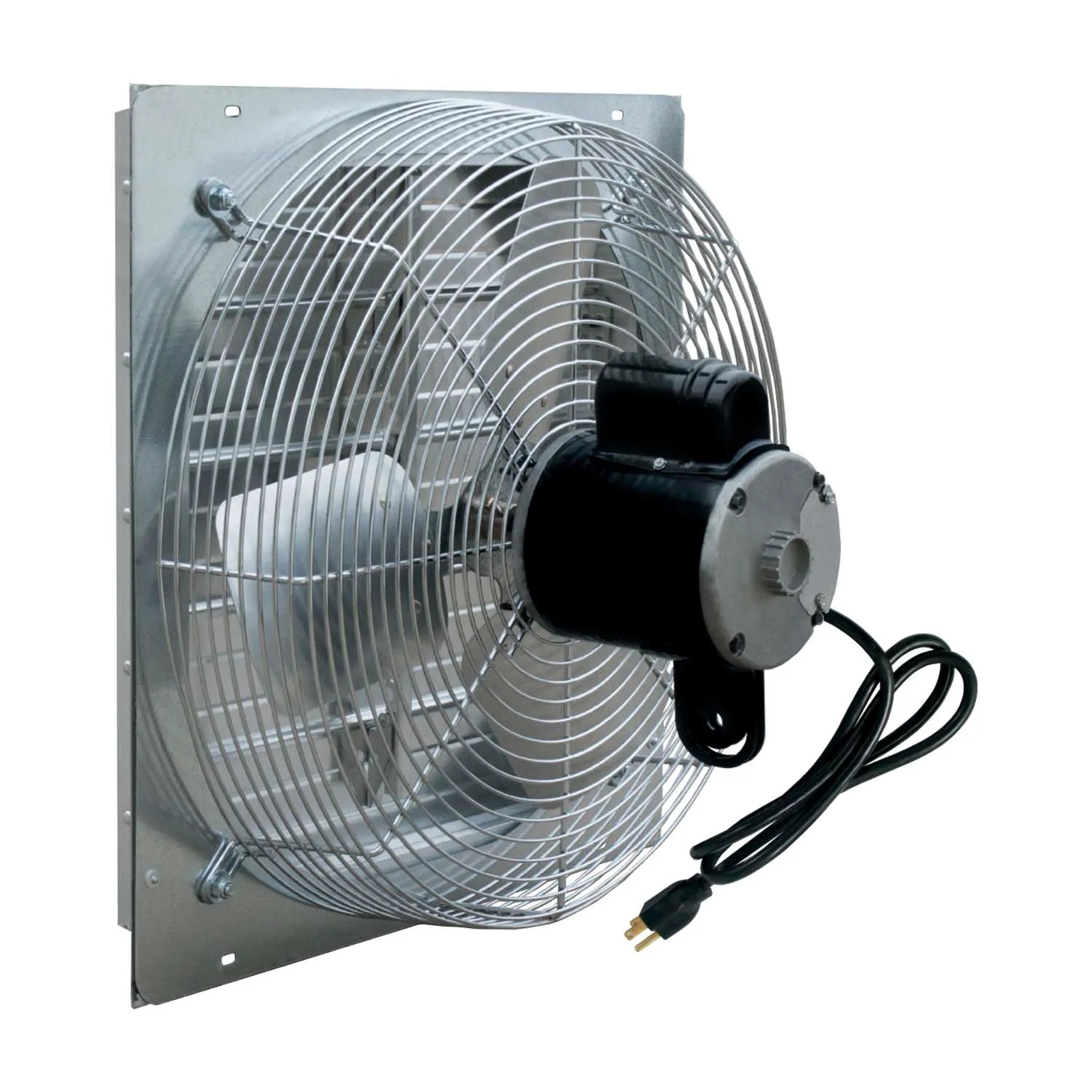 Silver 20-inch shutter exhaust fan with aluminum shutter