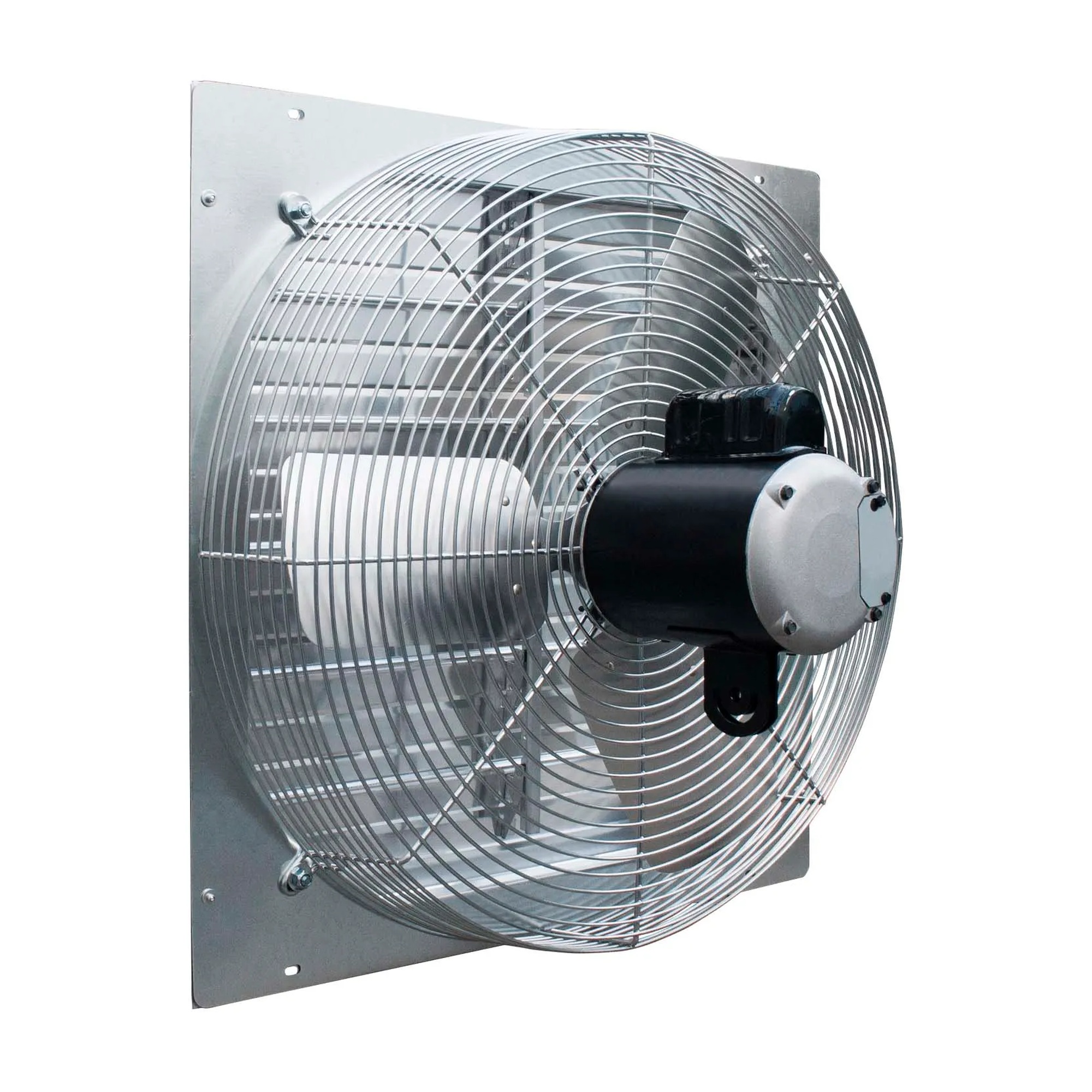 Silver 24-inch shutter exhaust fan with aluminum shutter
