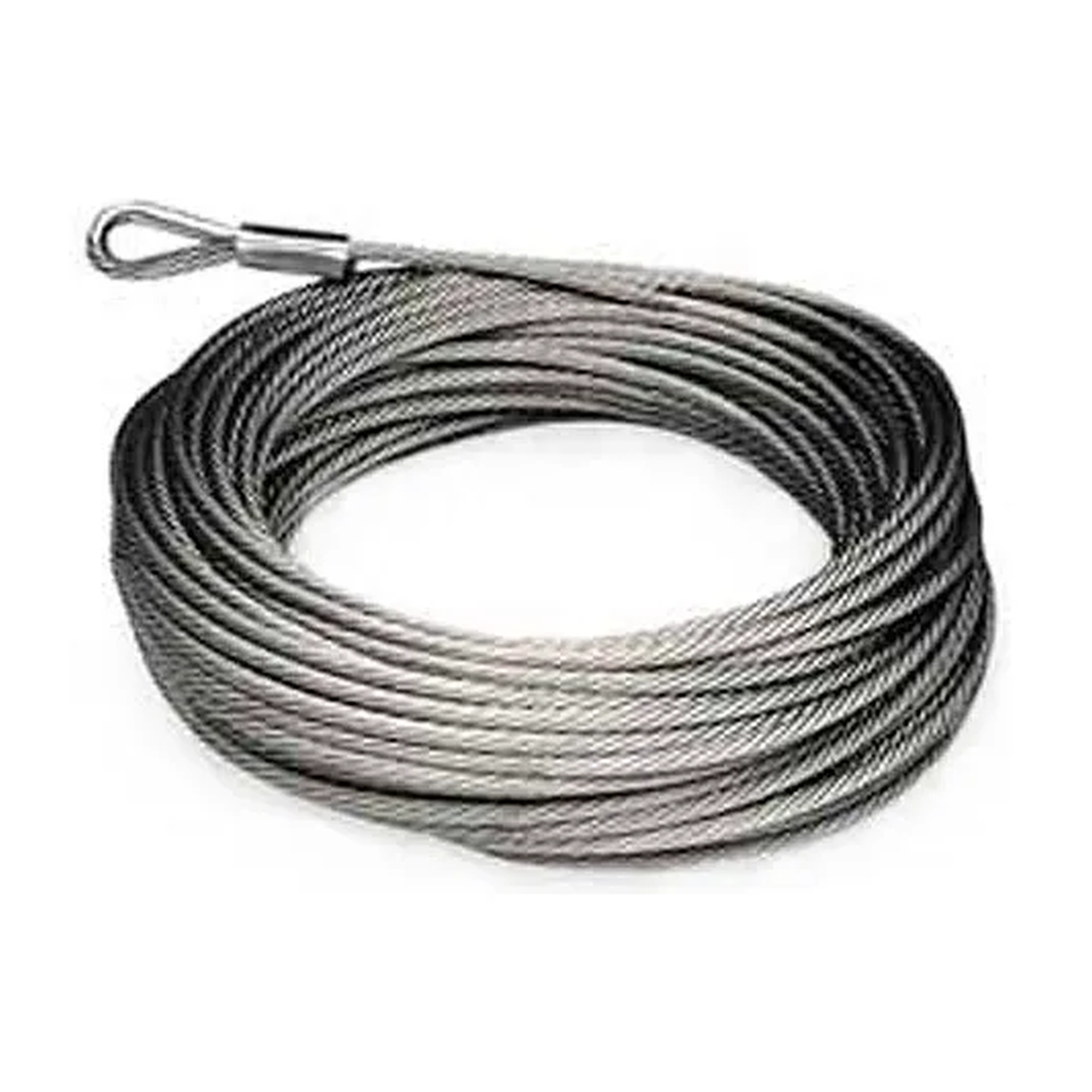 Plastic-Coated Galvanized Cable for Fabric Ducting, 328-Ft. Roll