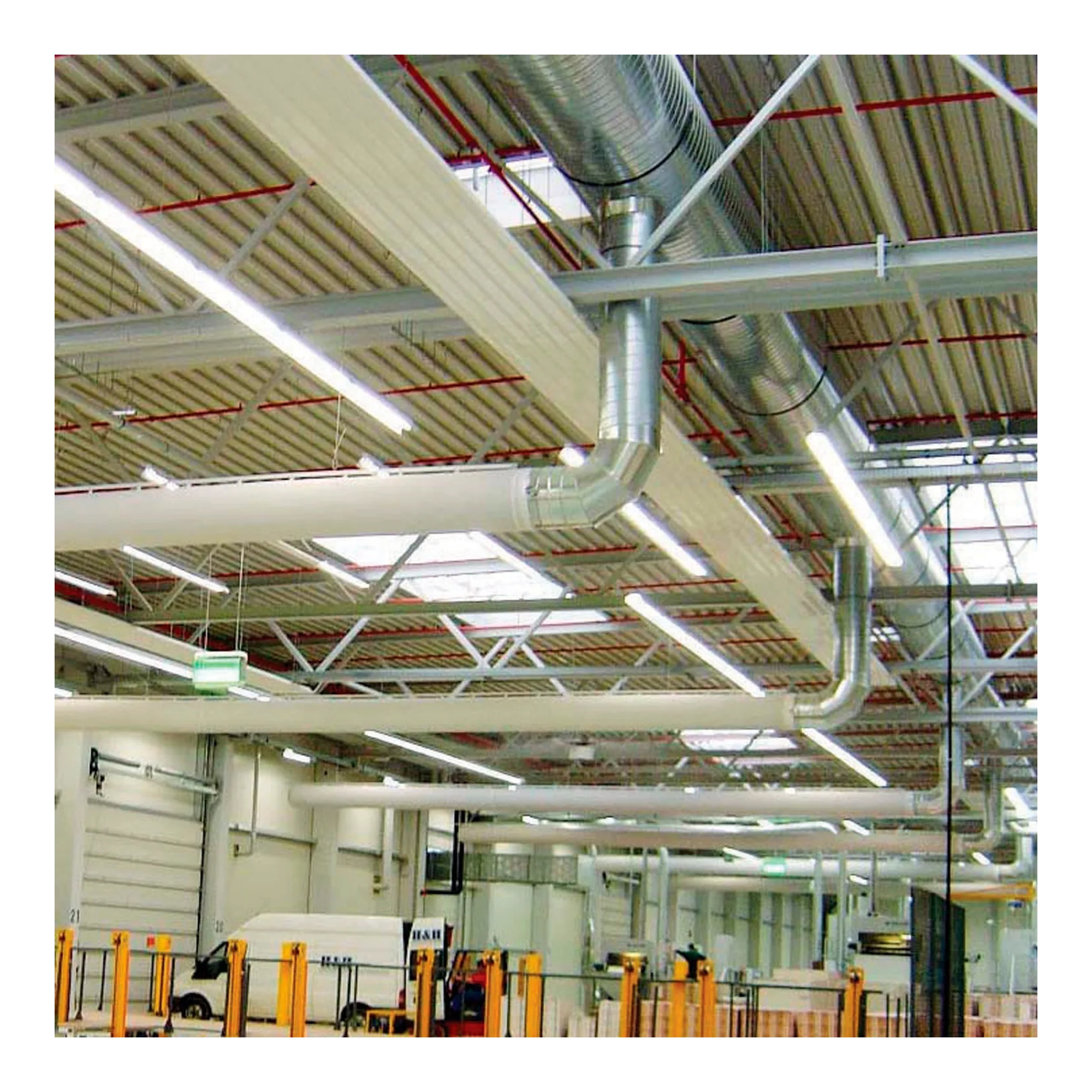 Fixing strap with galvanized hardware for 12 to 20 inch fabric ducts