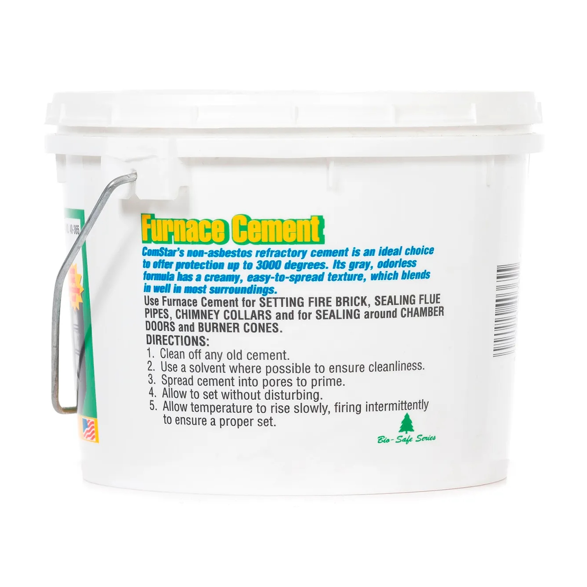 1/2 gallon furnace cement container