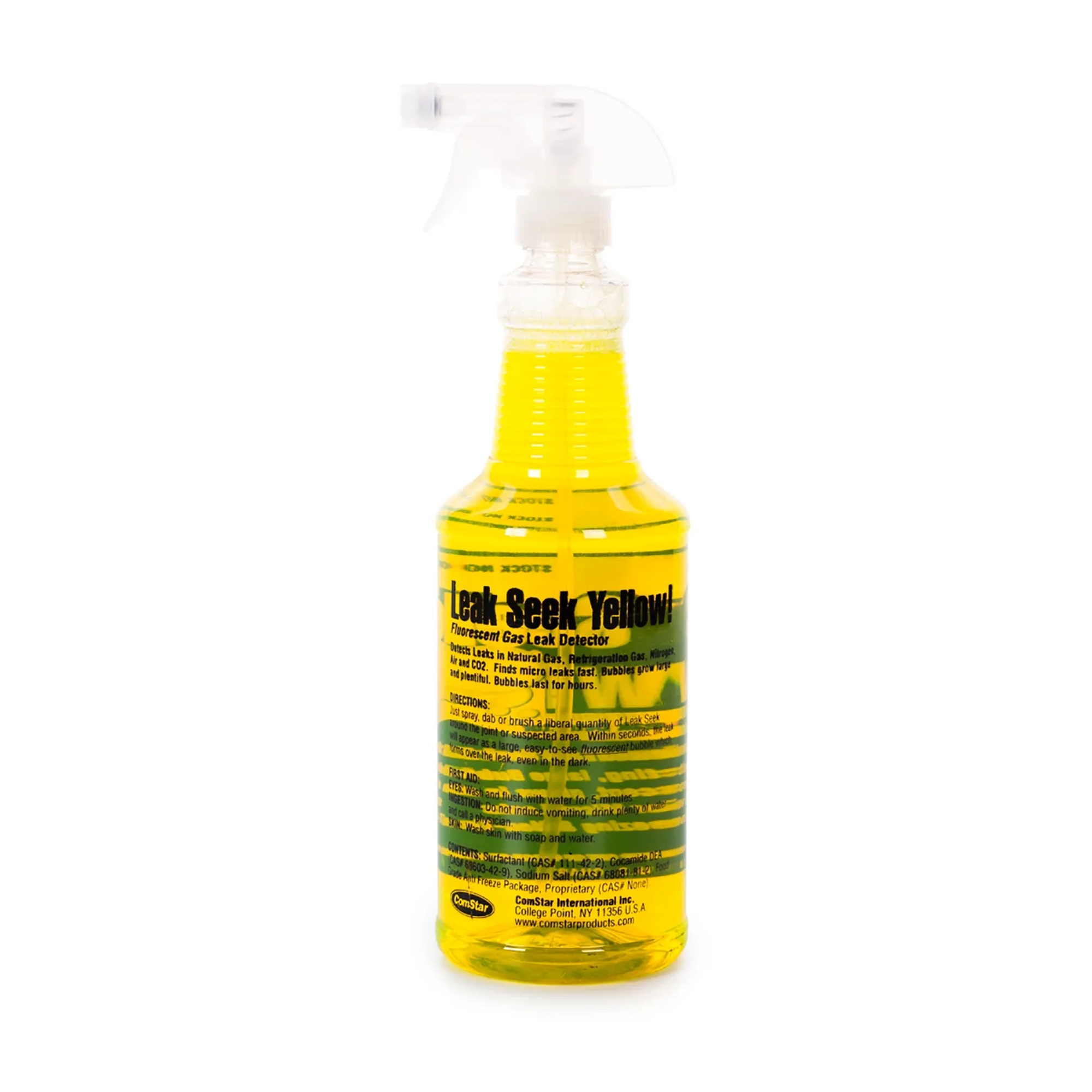Yellow 1-quart spray leak bubble detector container
