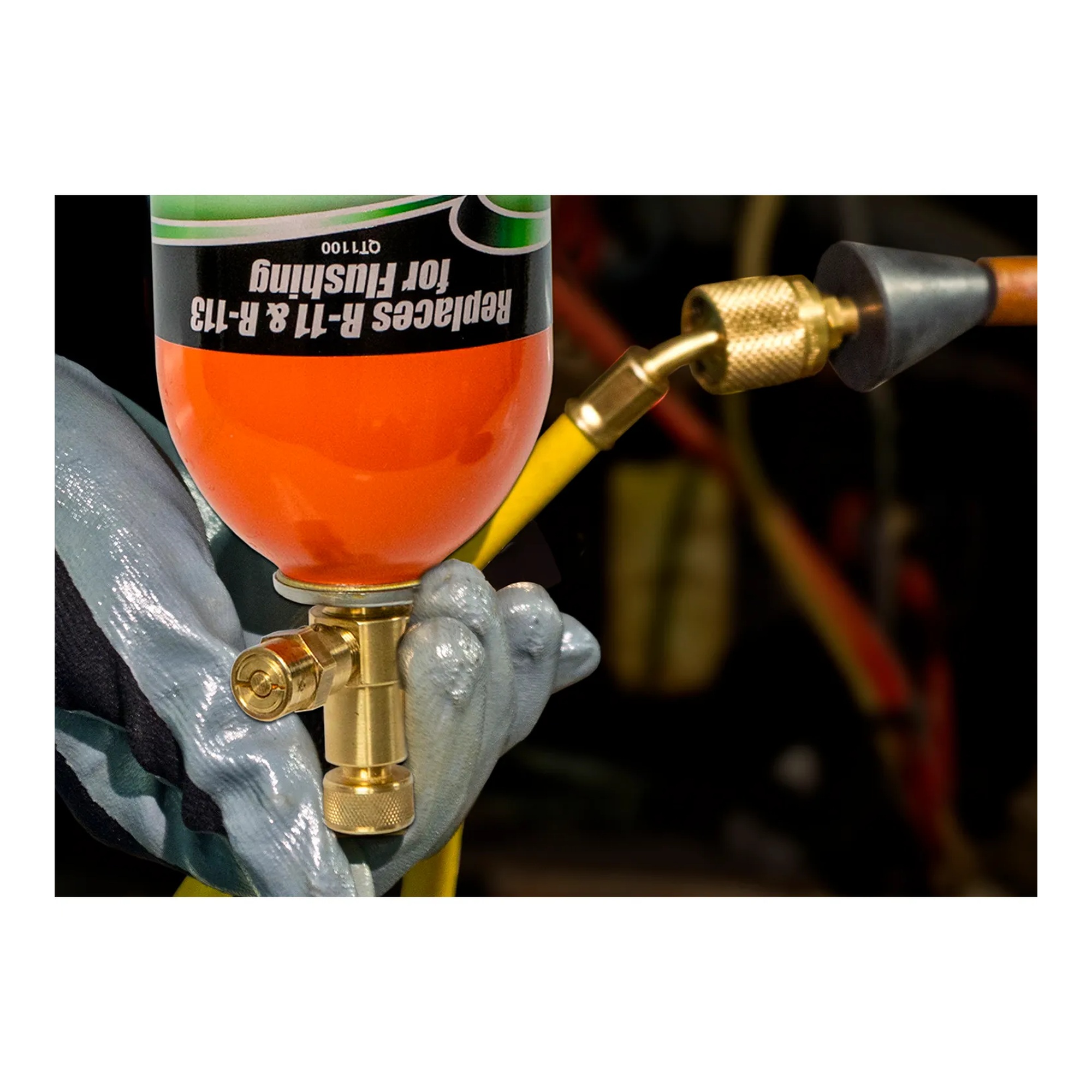 1 lb. aerosol container of refrigeration line set flush