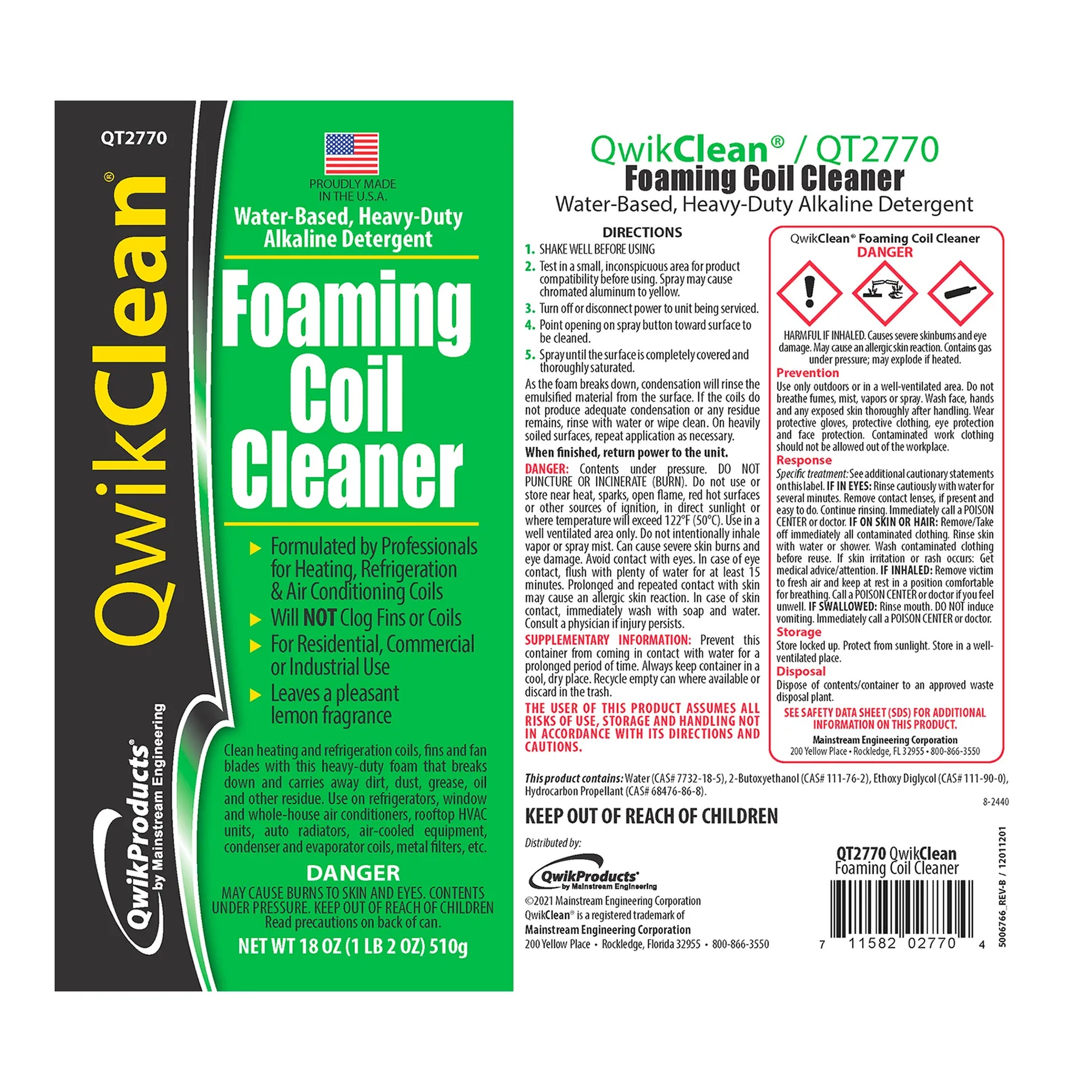 18 oz. can of foaming coil cleaner