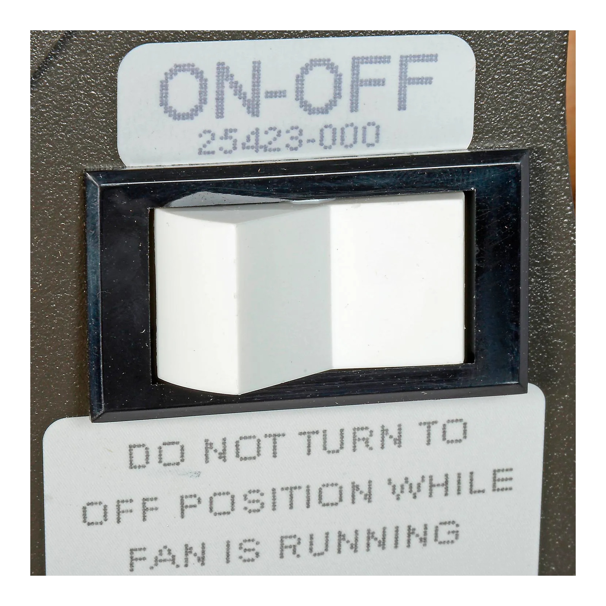 White fan-forced ceiling heater with grille