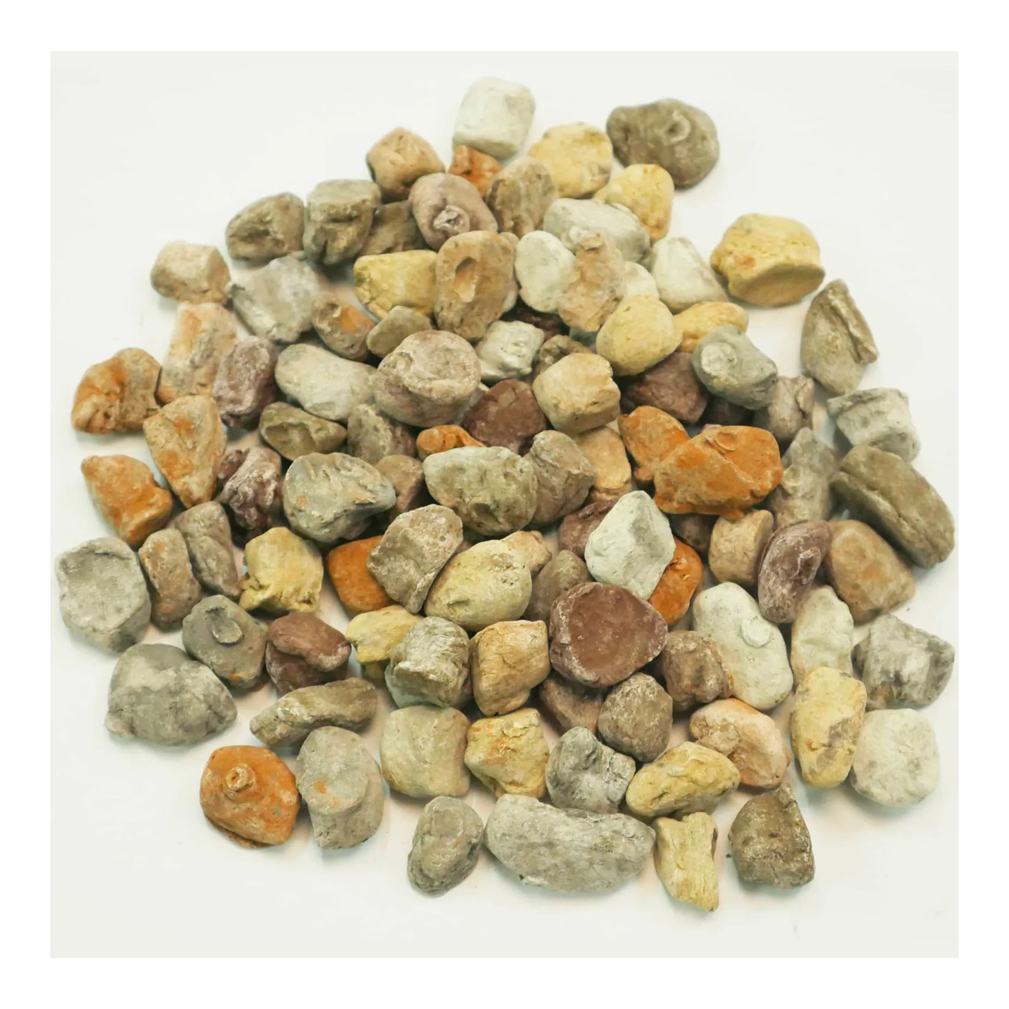 Multicolor Ceramic Fiber Fireplace Pebbles, 24-Pack