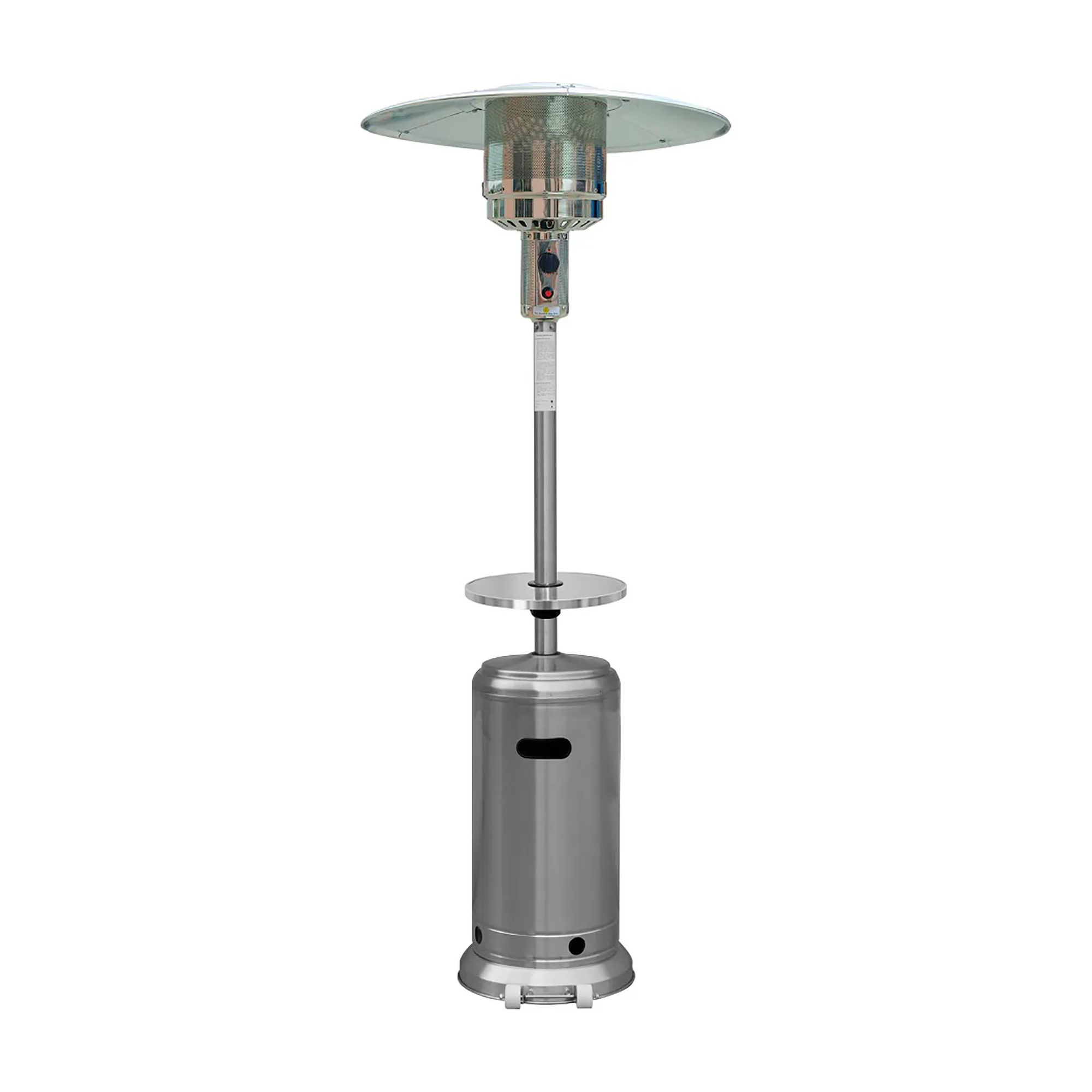48,000 BTU Stainless Steel Propane Patio Heater with Table