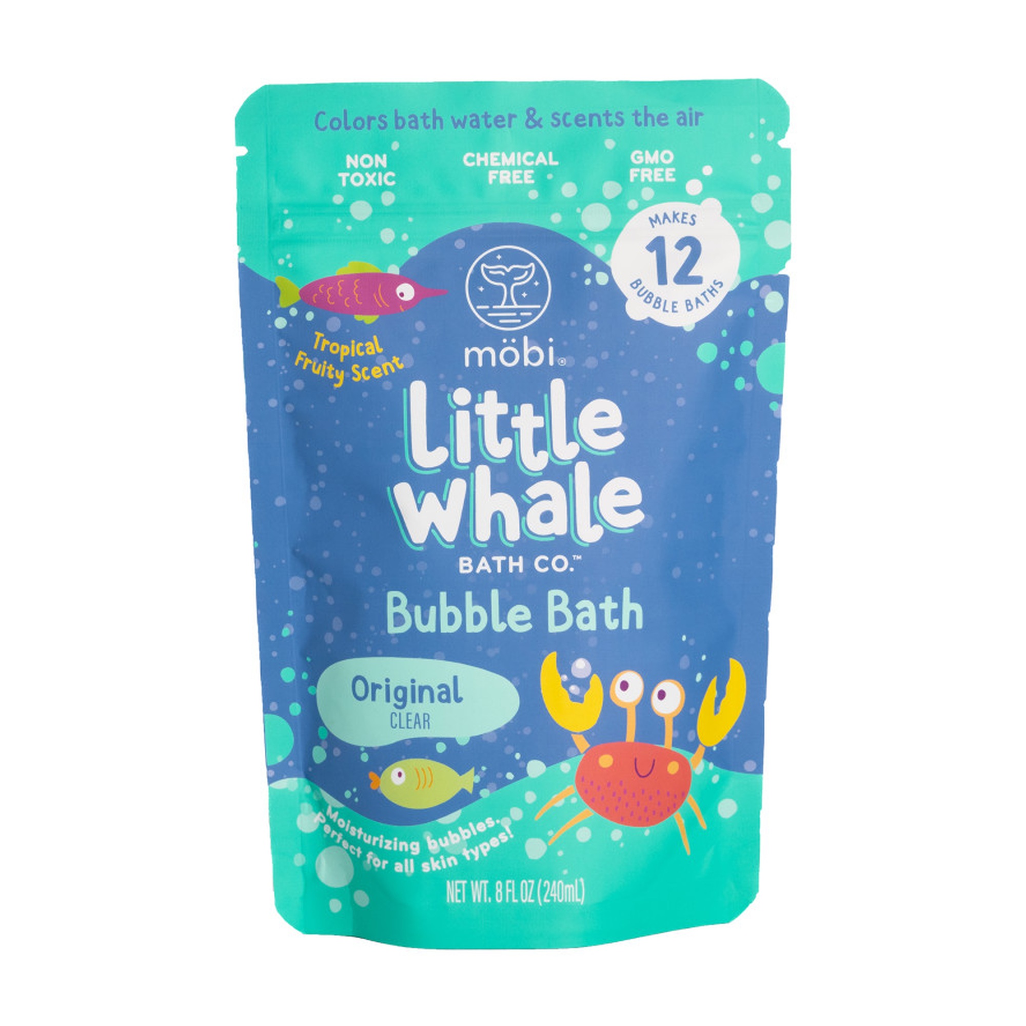 Clear Unscented Bubble Bath Powder