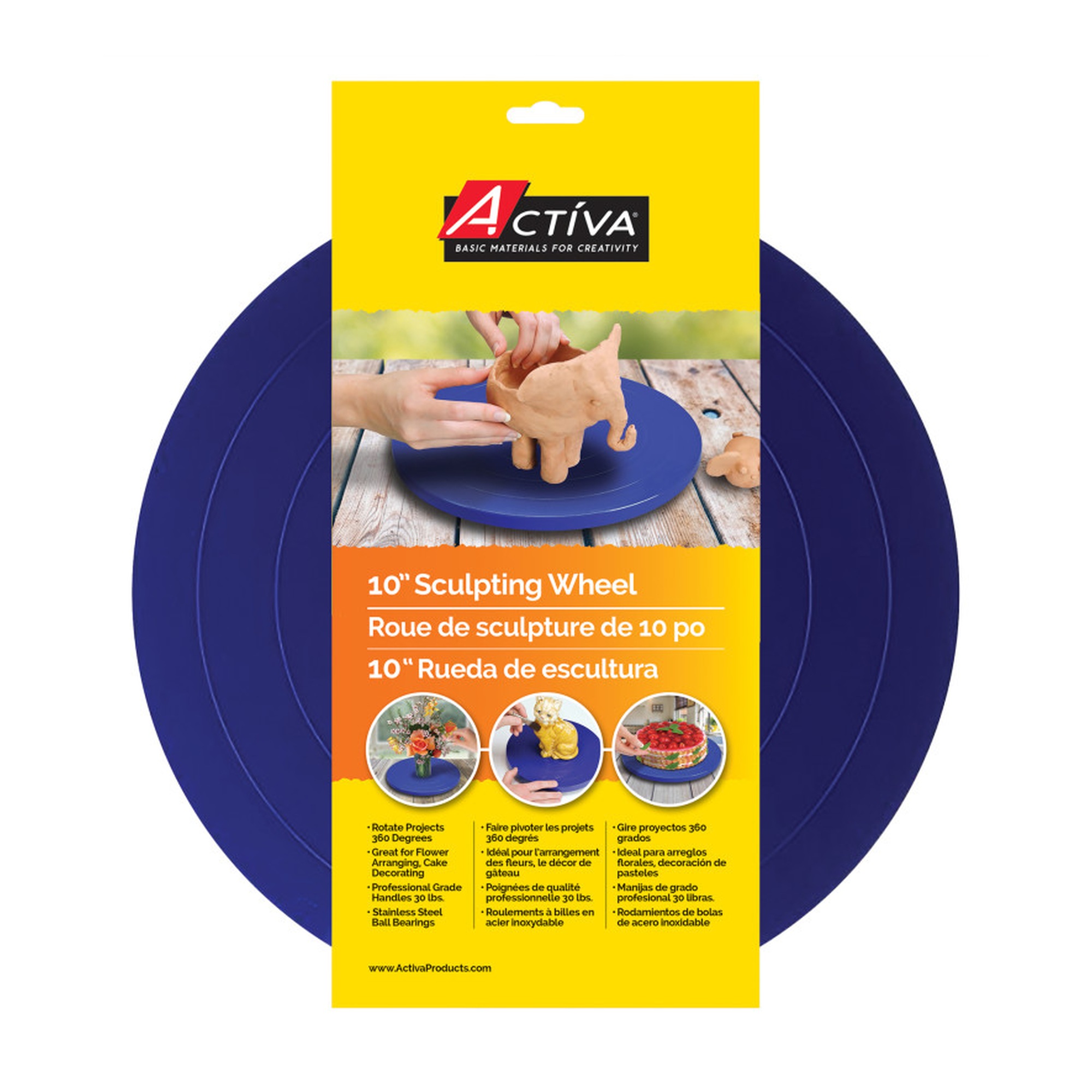 10-Inch Sculpting Wheel and Clay Tool Set