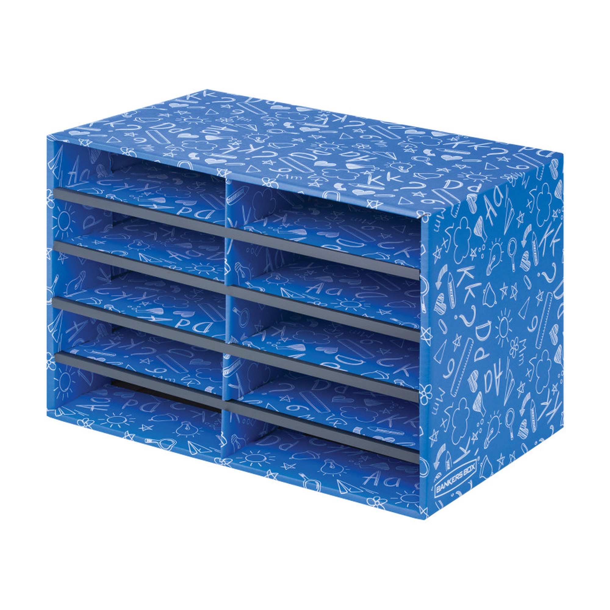 10-Compartment Classroom Literature Sorter