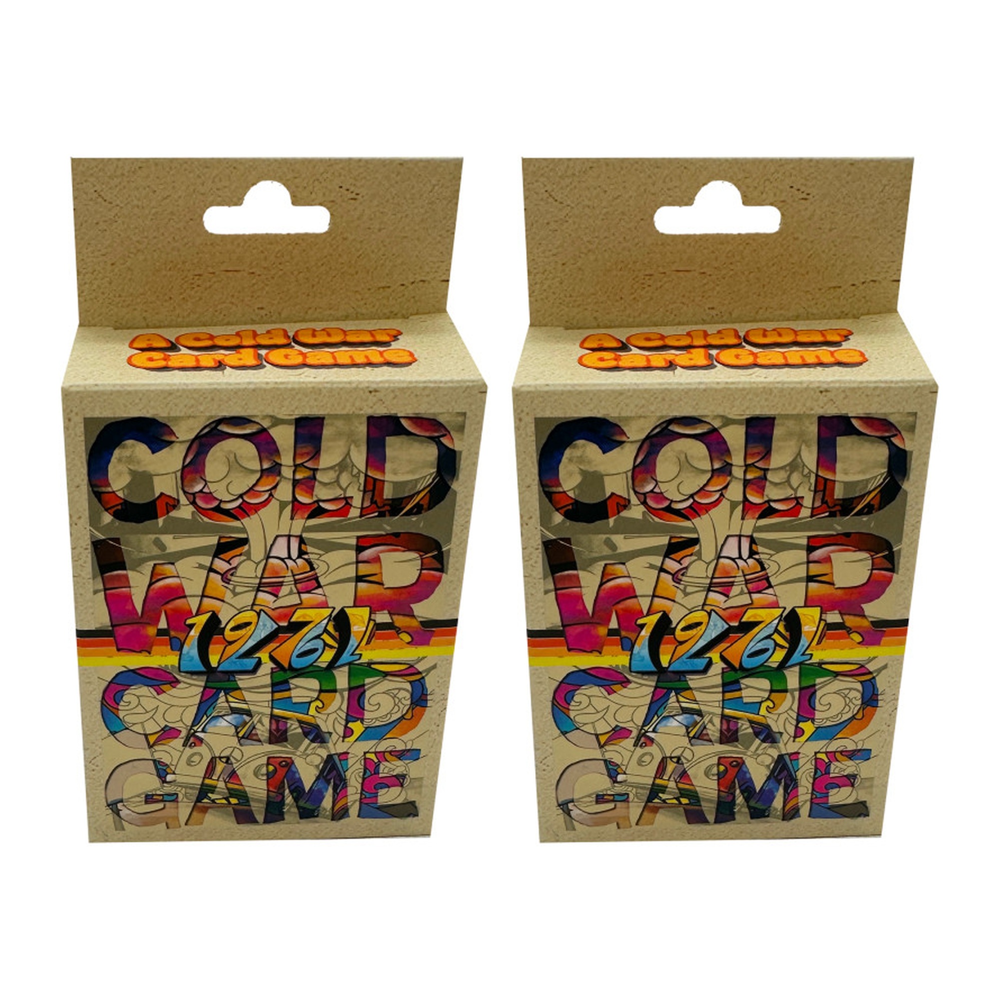 1971 Cold War Card Game Travel Box, Pack of 2