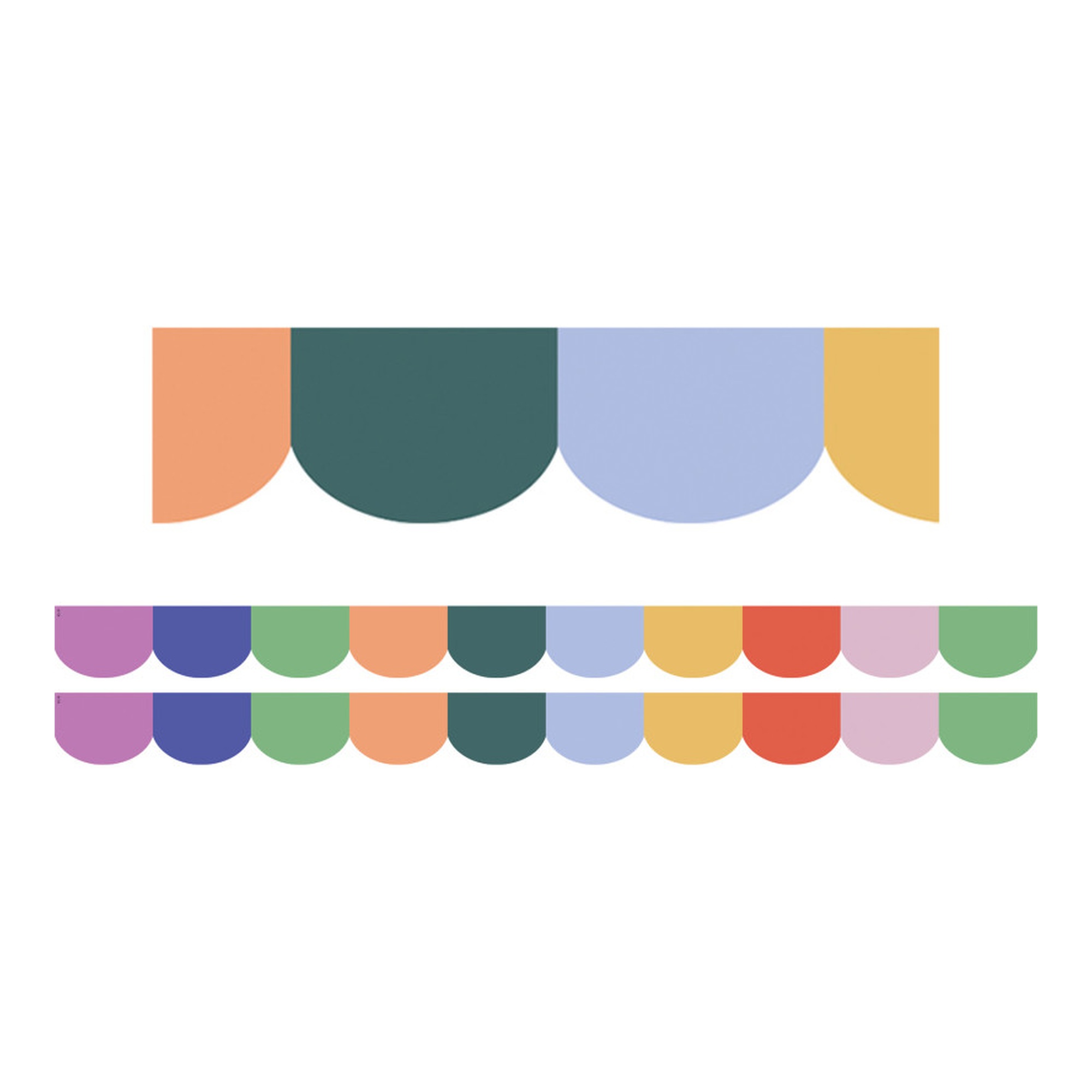 Color Crush Scalloped Border Trim, 2-Pack