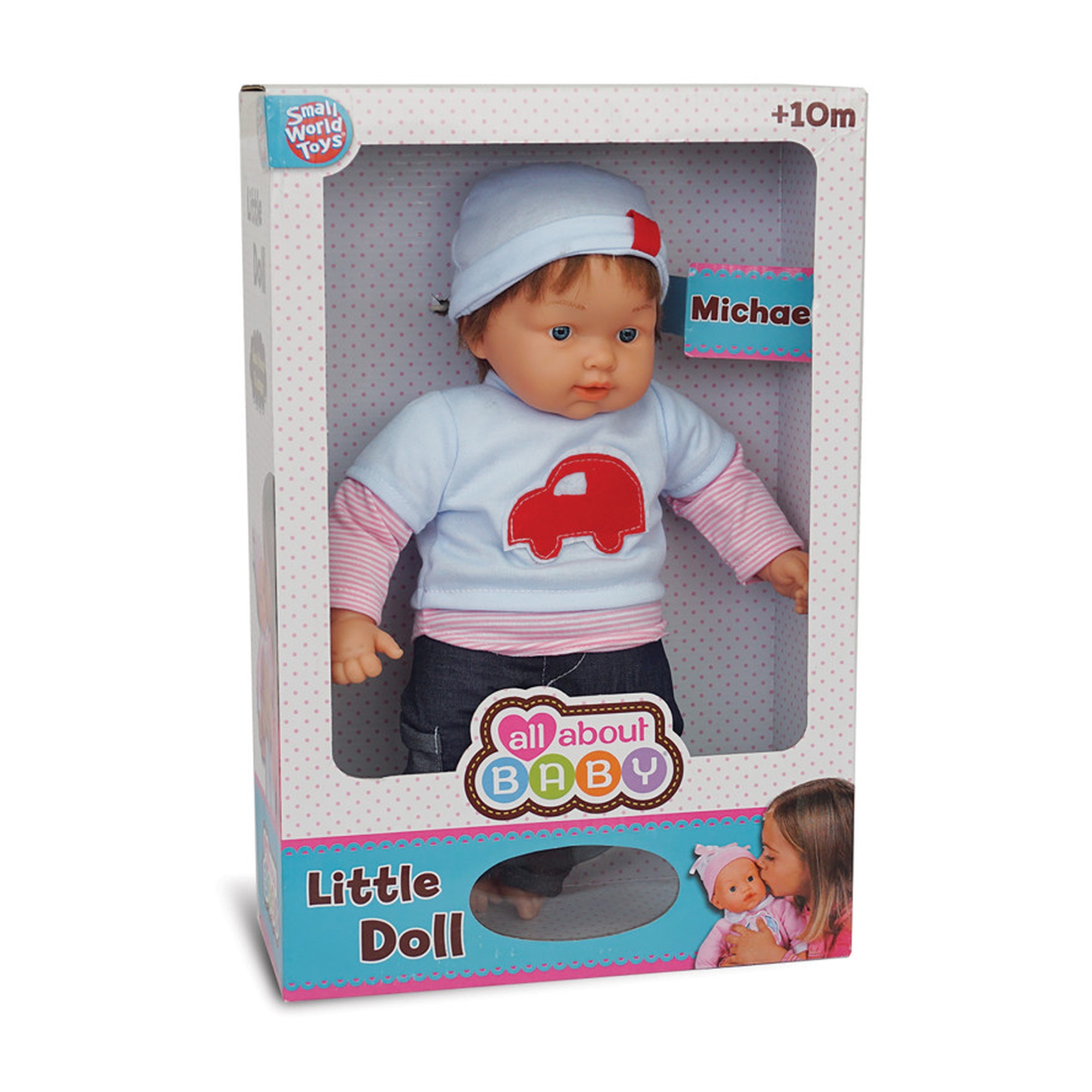 Interactive Baby Boy Doll with Pacifier and Bottle