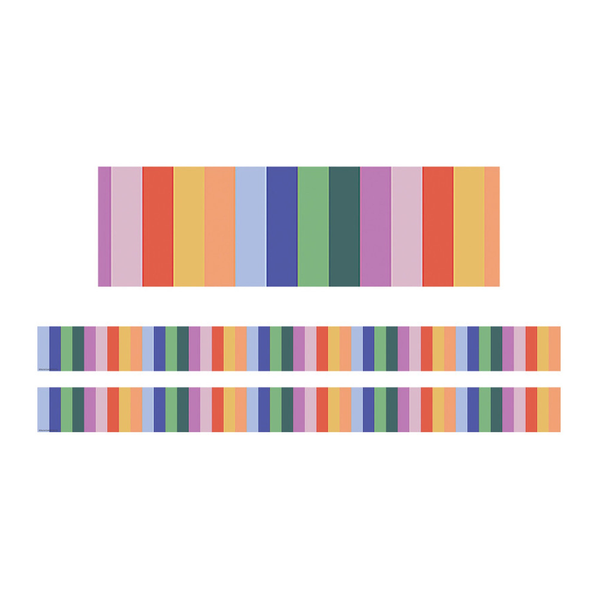 Color Crush Stripes Straight Border Trim, 2-Pack
