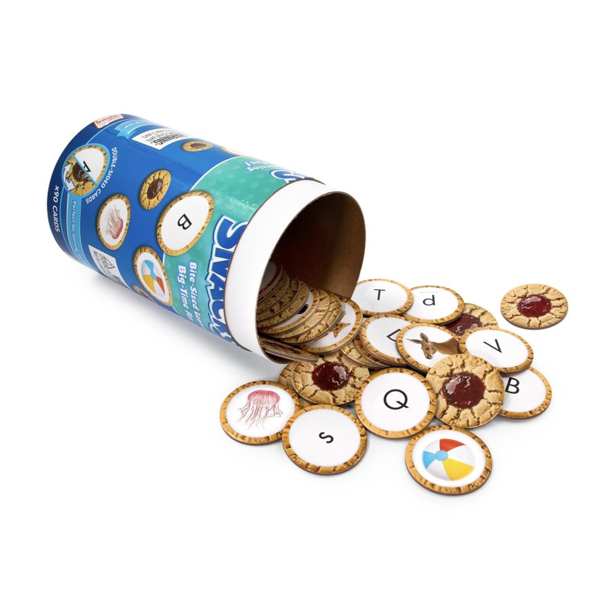 Alphabet Snacks Letter Cards, 90-Card Set