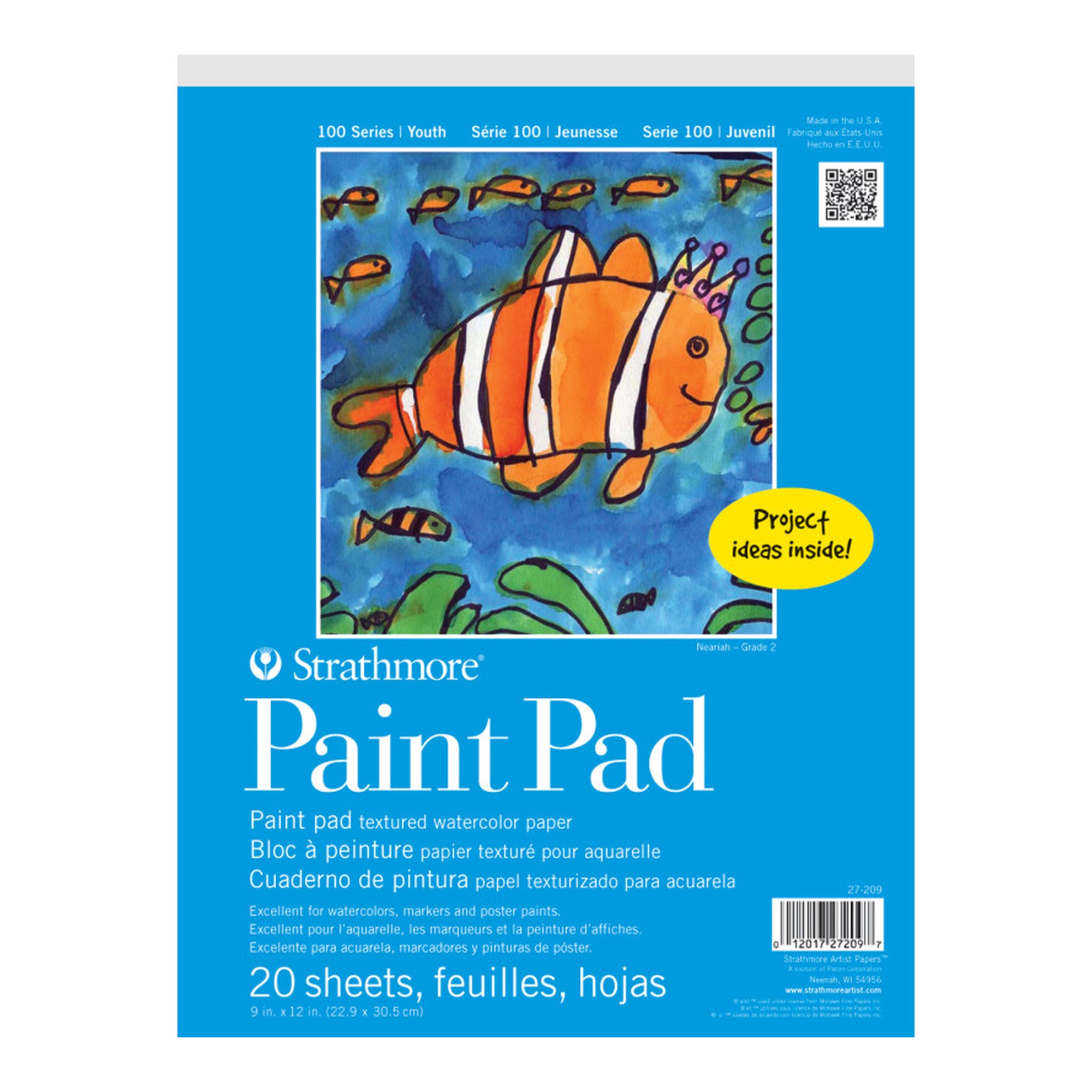 100 Series Paint Pad, 20 Sheets, 9 x 12 Inches
