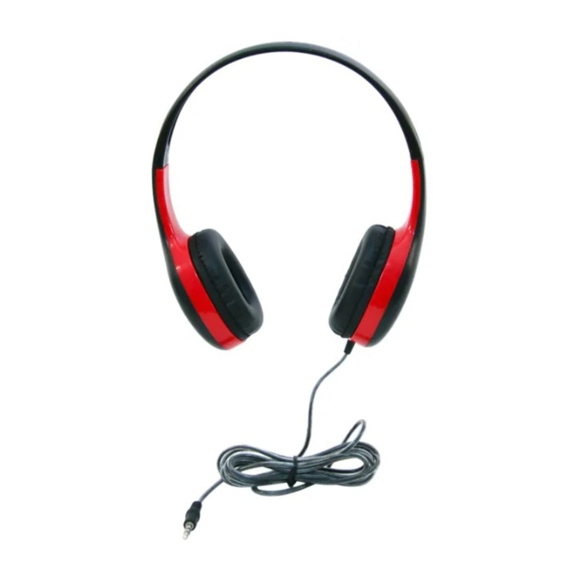 Red & Black On-Ear Headphones with 3.5mm Plug