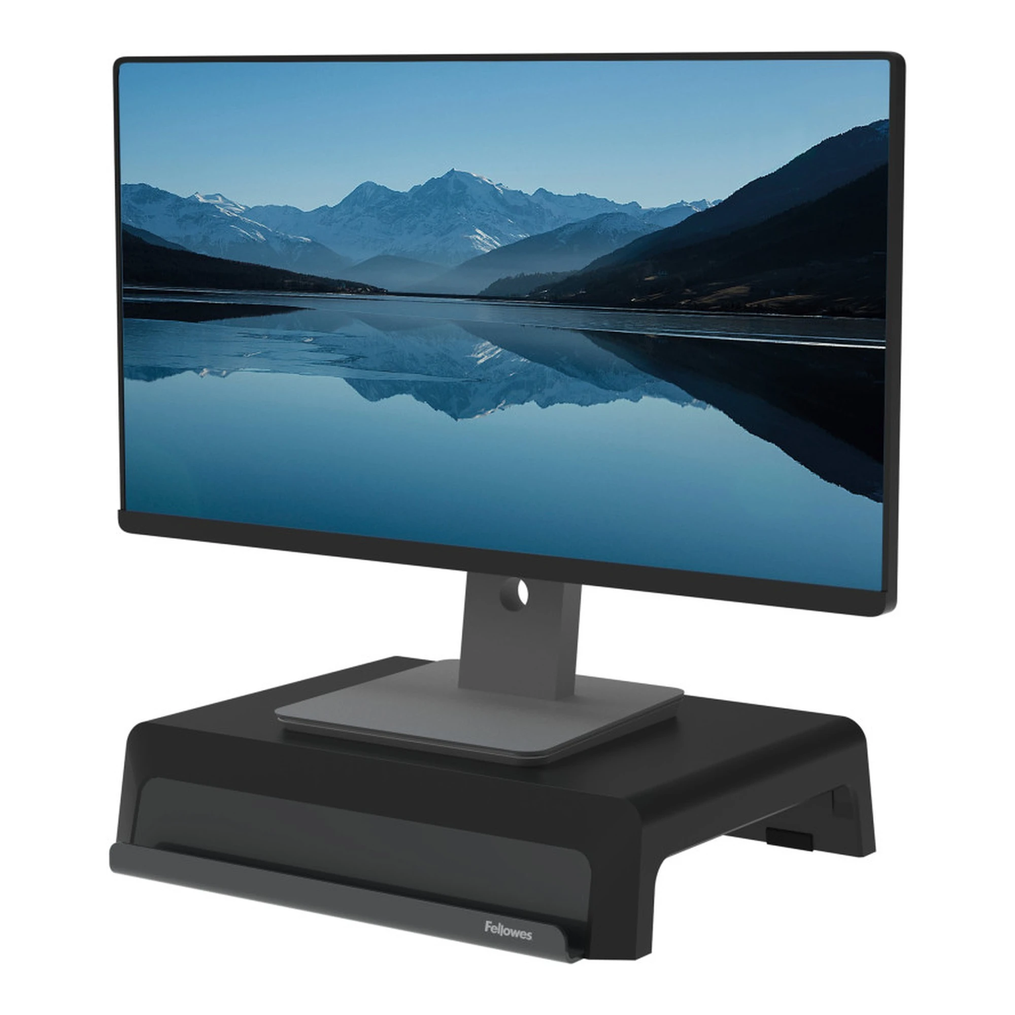 Black Adjustable Monitor Stand