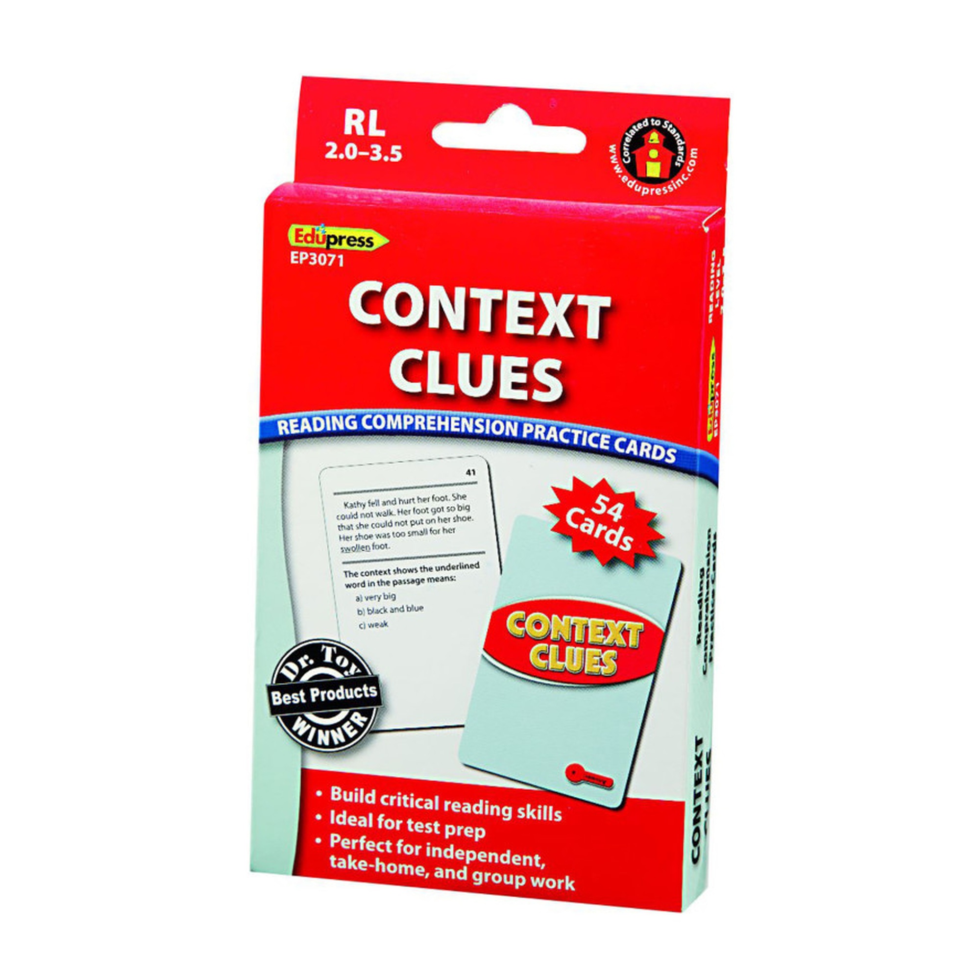 Context Clues Practice Cards for Reading Levels 2.0–3.5