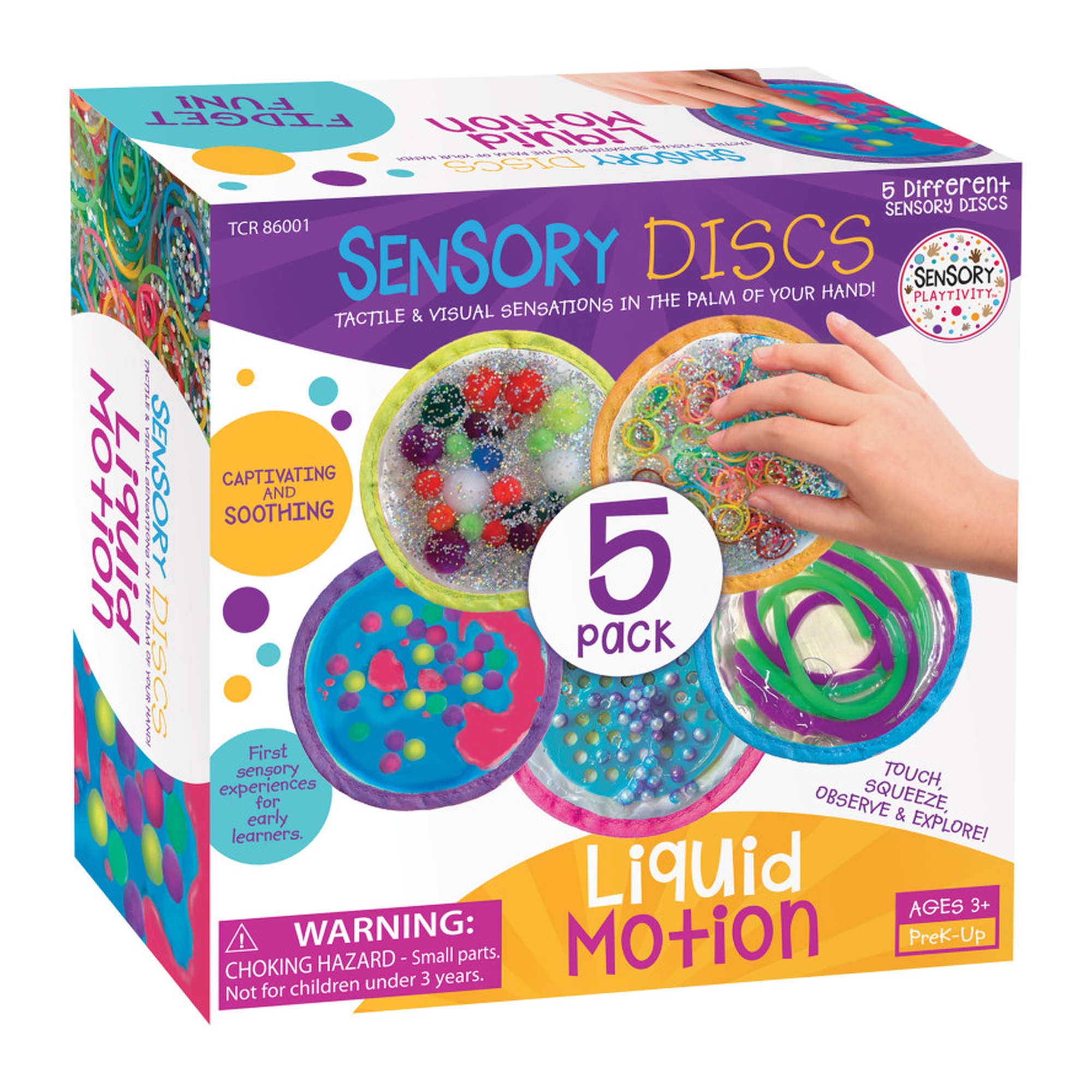 Liquid Motion Sensory Disc Set, 5 Pieces