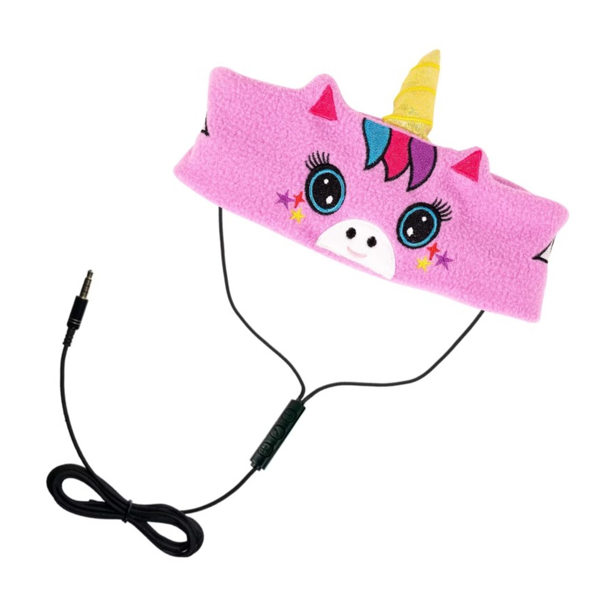 Unicorn Fleece Volume-Limiting Headband Headphones for Kids