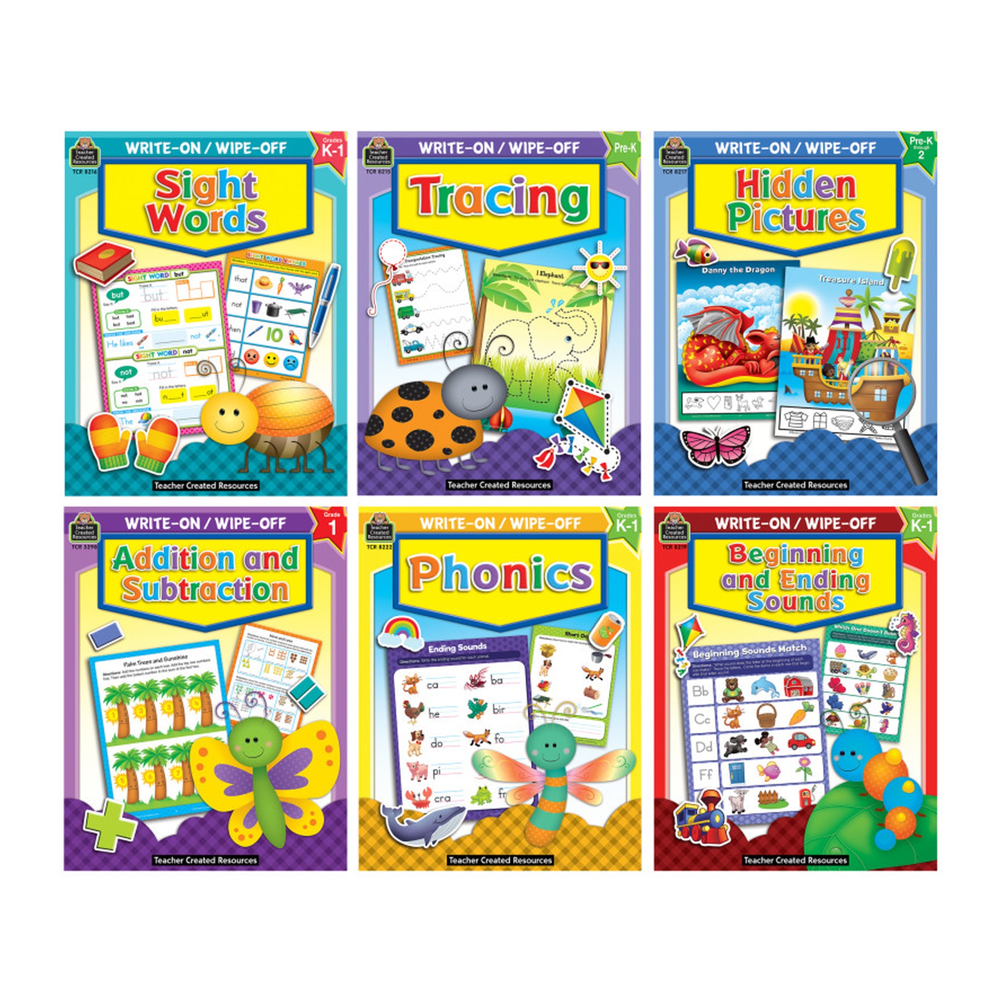 Write & Wipe Early Learning Activity Book Set