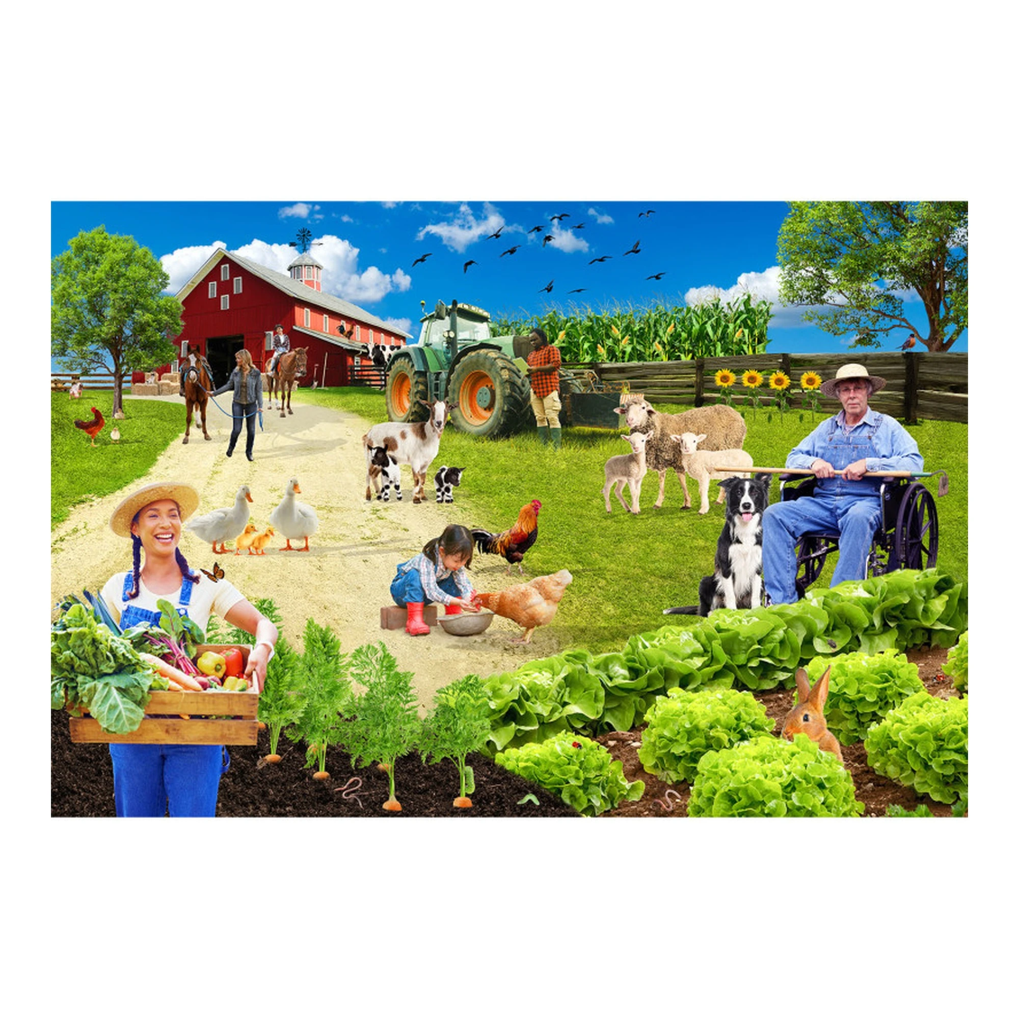 Farmyard Adventure 36-Piece Floor Puzzle