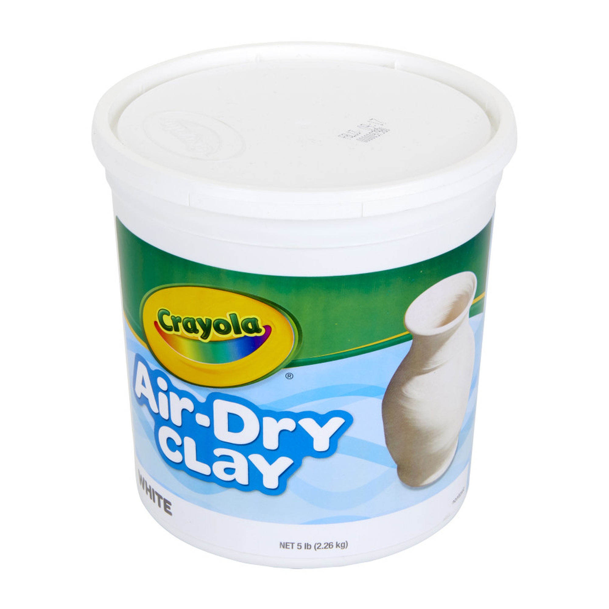 White Air-Dry Clay, 5 lb Resealable Bucket