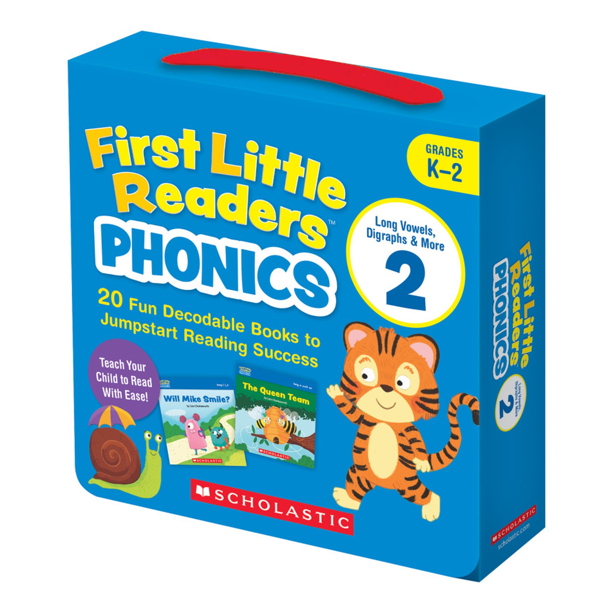 First Little Readers Set 2 Phonics Book Set with Carry Case and Family Guide
