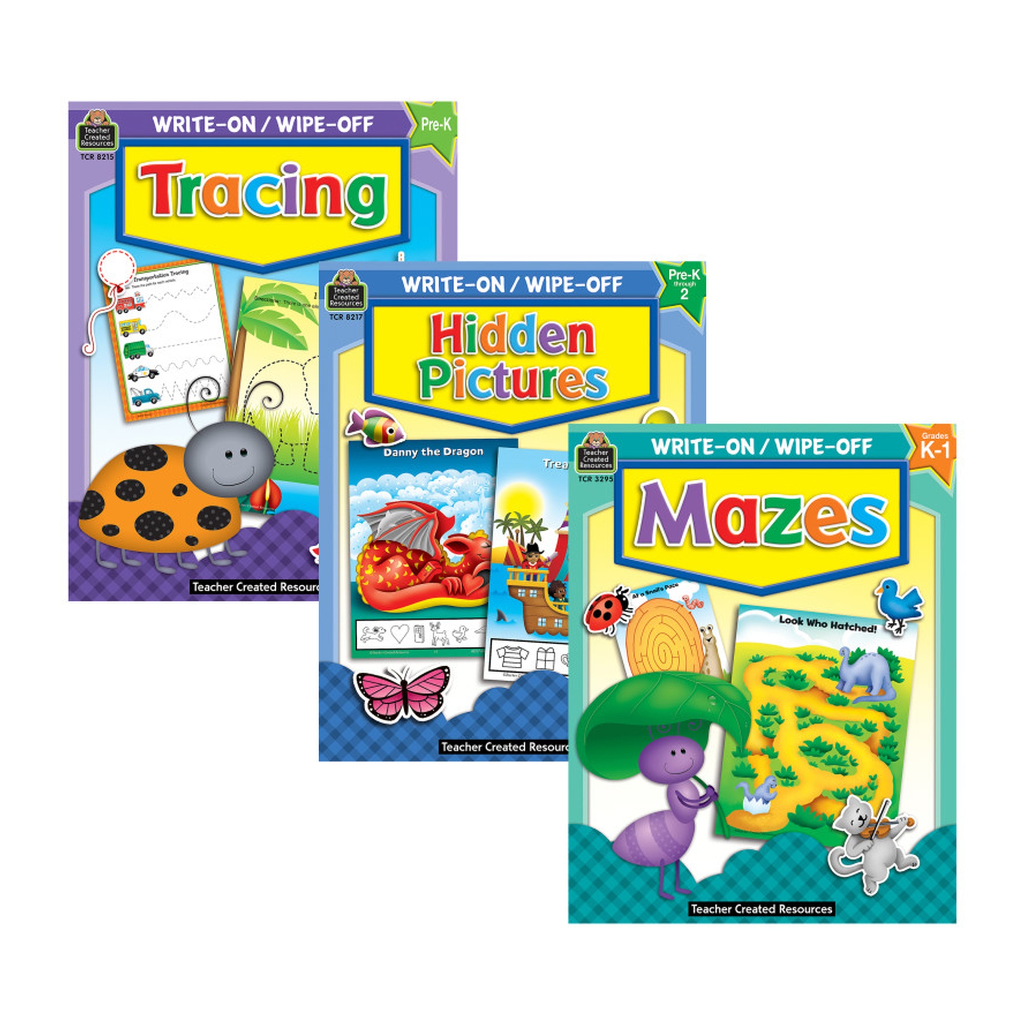 Fine Motor Write & Wipe Activity Book Kit