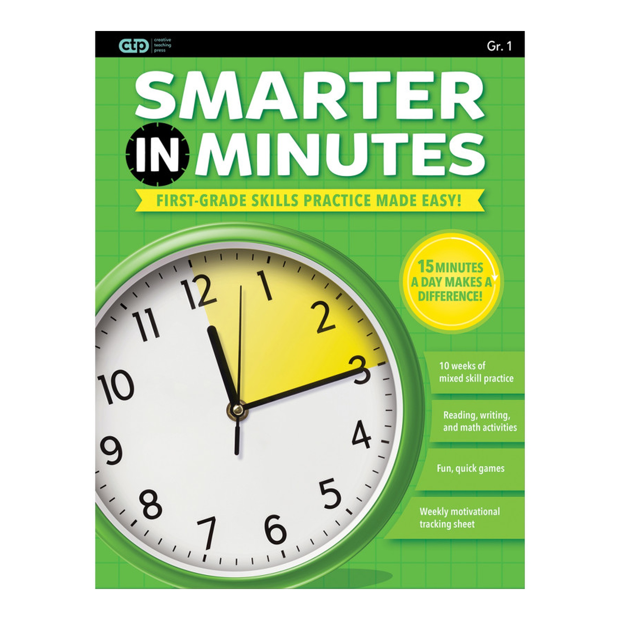First Grade 15-Minute Mixed Skills Practice Workbook