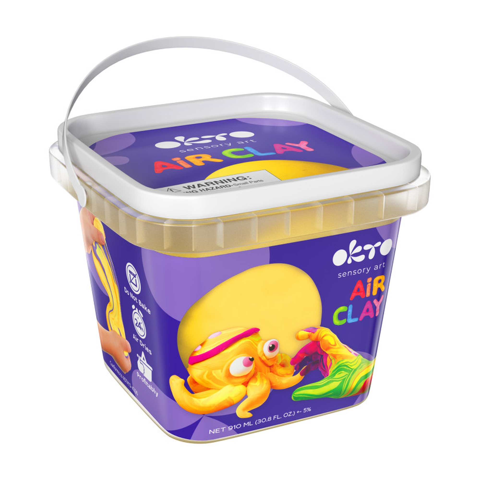 Yellow Air-Dry Modeling Clay, 900 mL