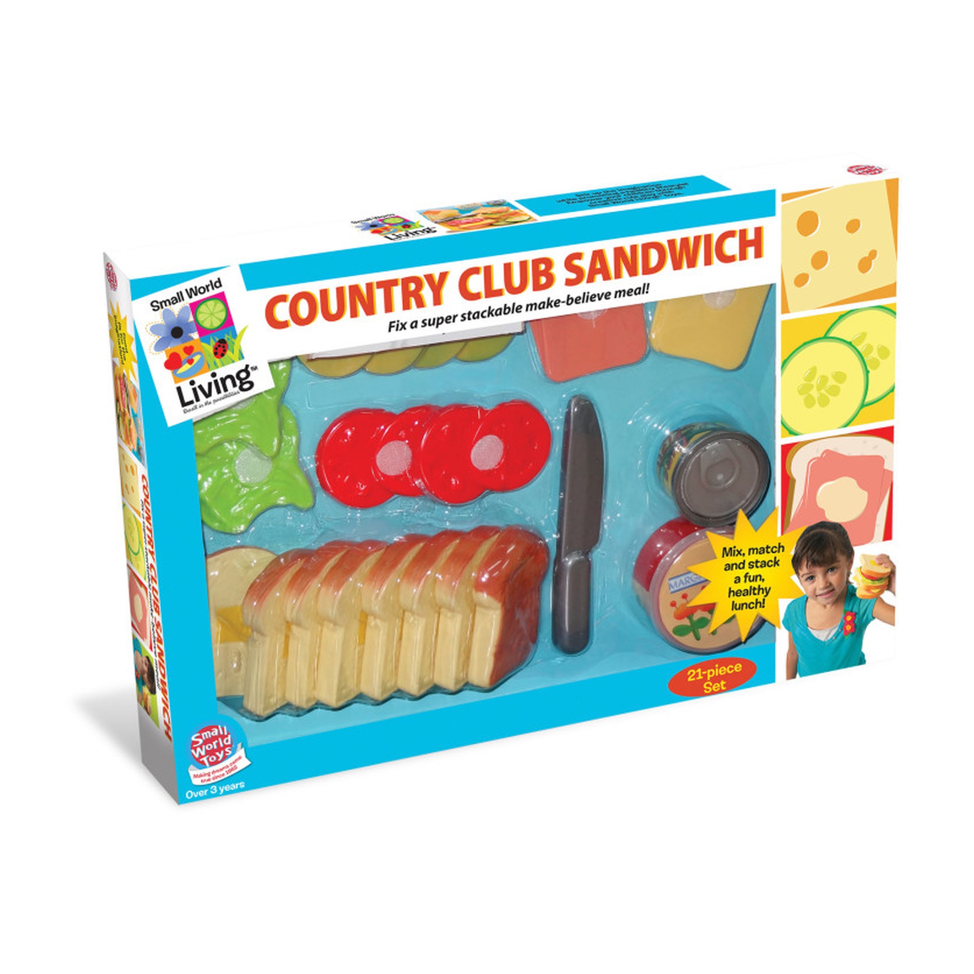 20-Piece Pretend Sandwich Playset
