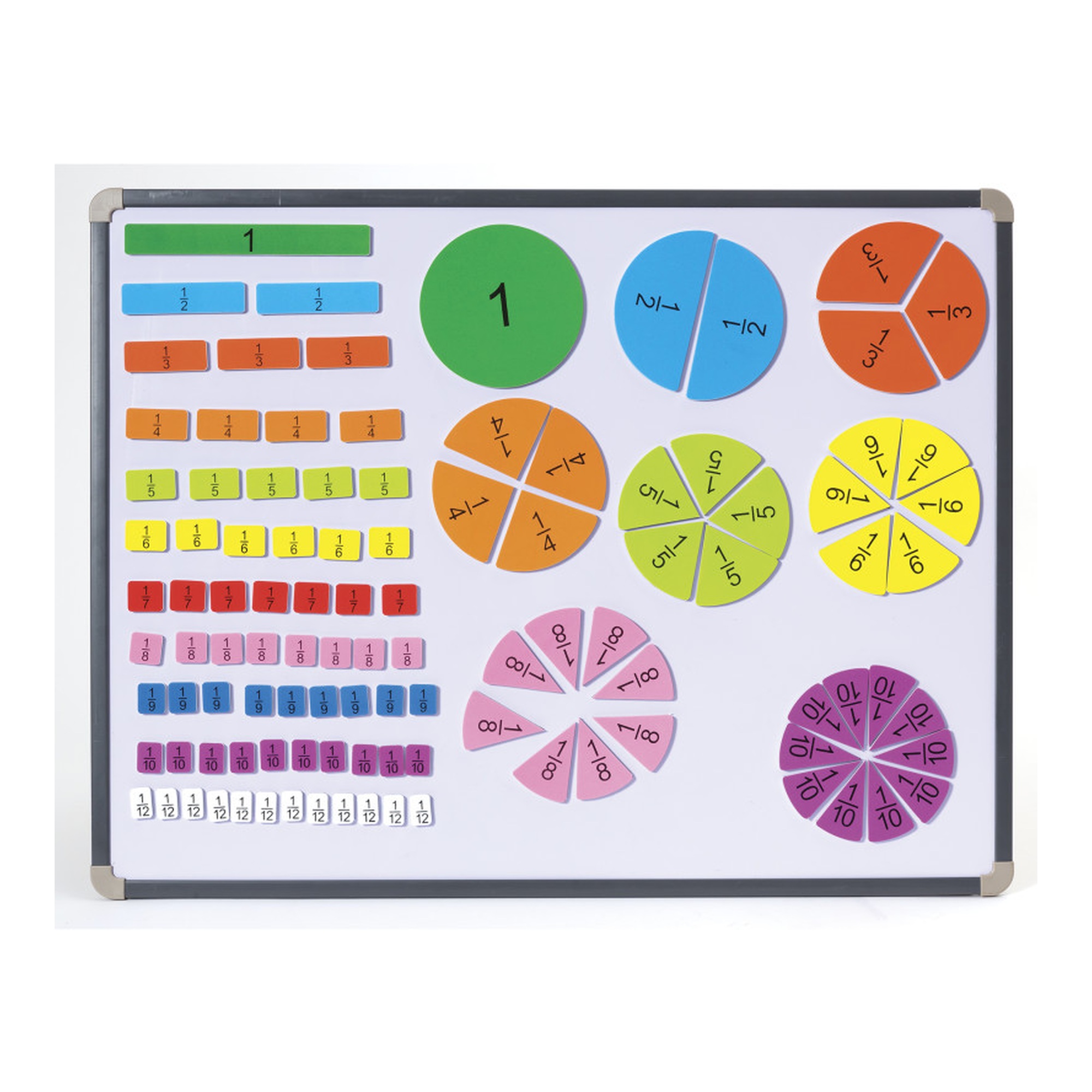 Magnetic Fraction Tiles Set, 106 Pieces