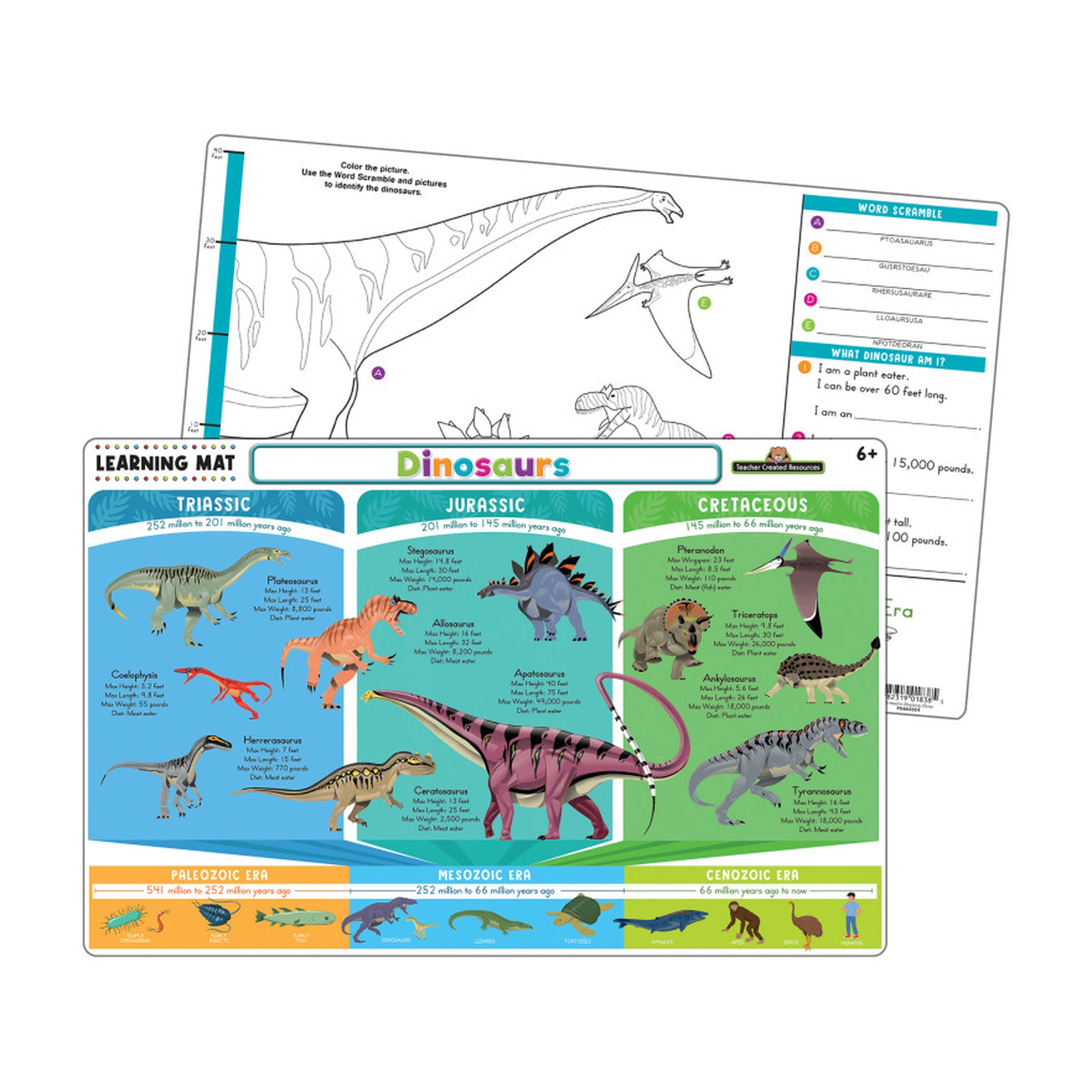 Dinosaur Dry-Erase Learning Mat