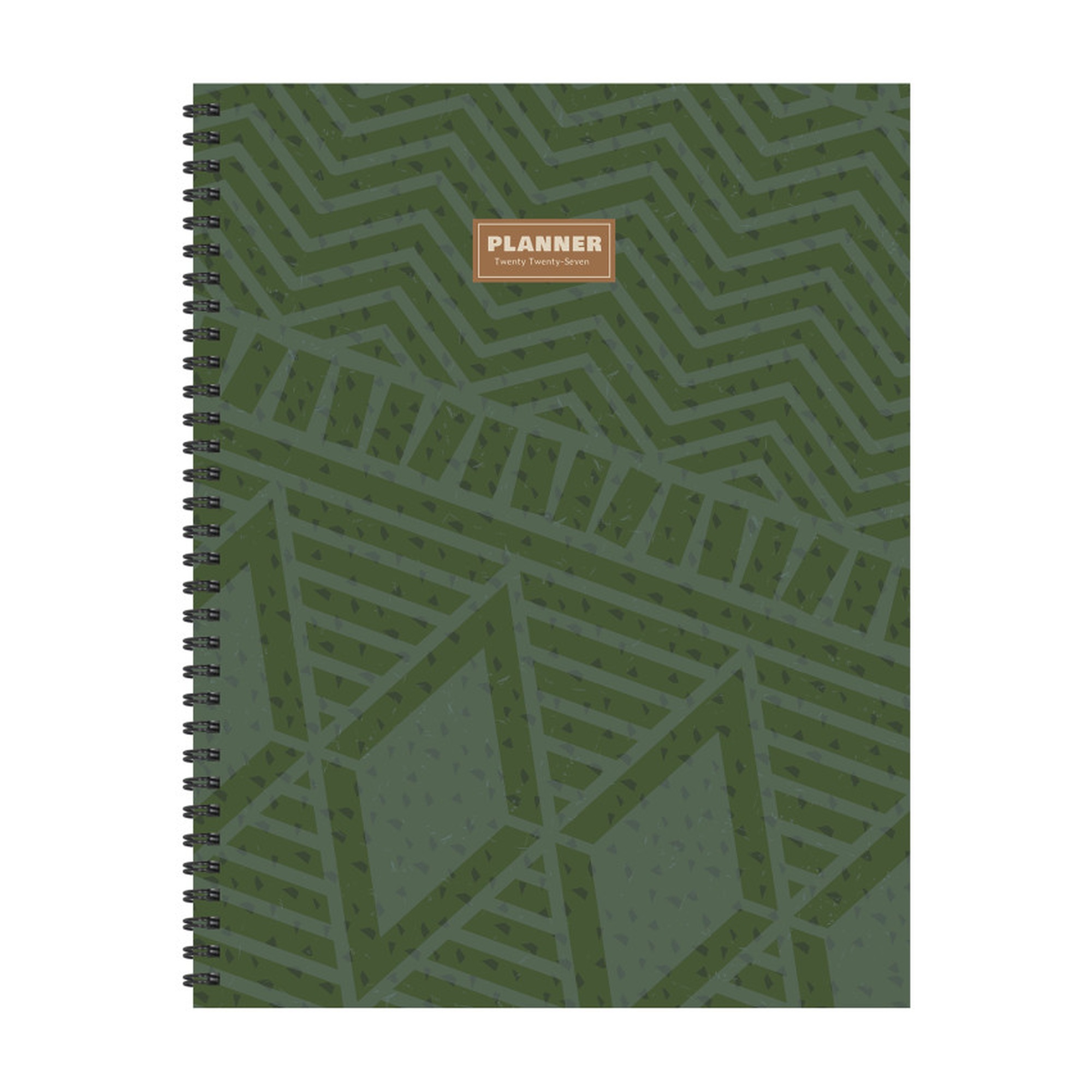 2027 Rustic Plaid Large Weekly Monthly Planner