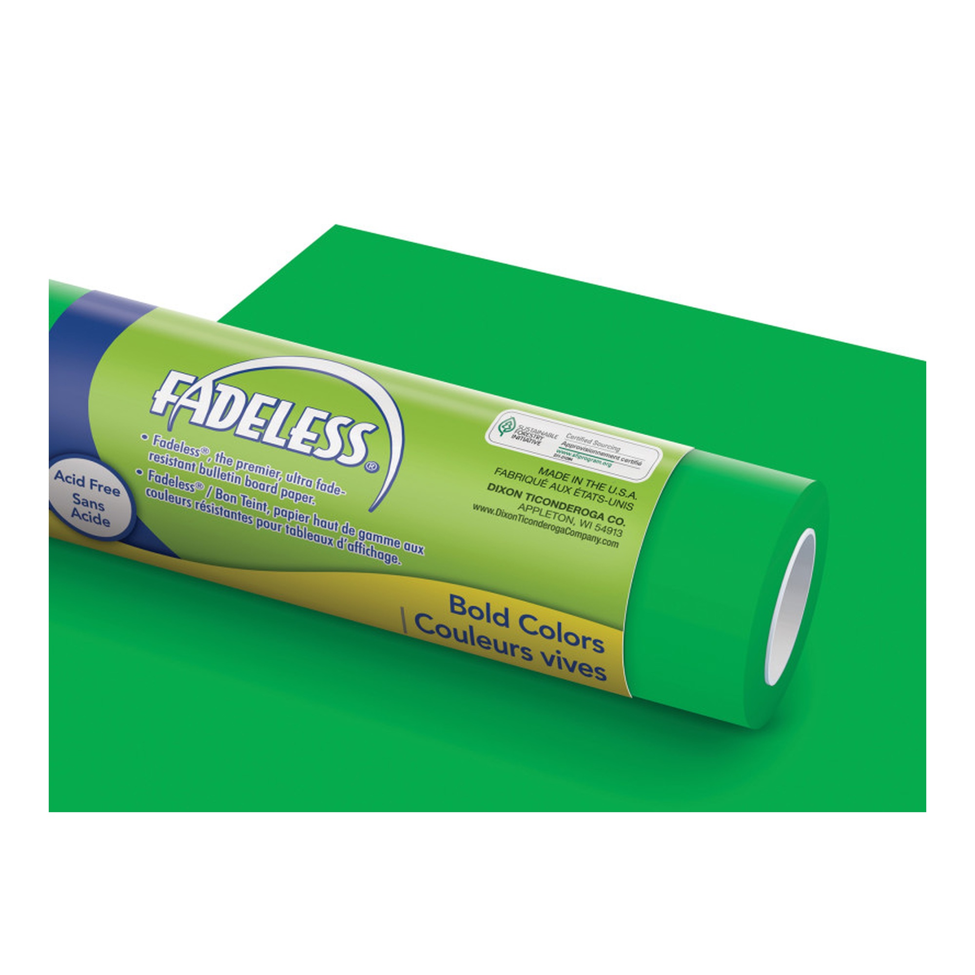 Apple Green Bulletin Board Paper Rolls, 48 in. x 12 ft., Pack of 4