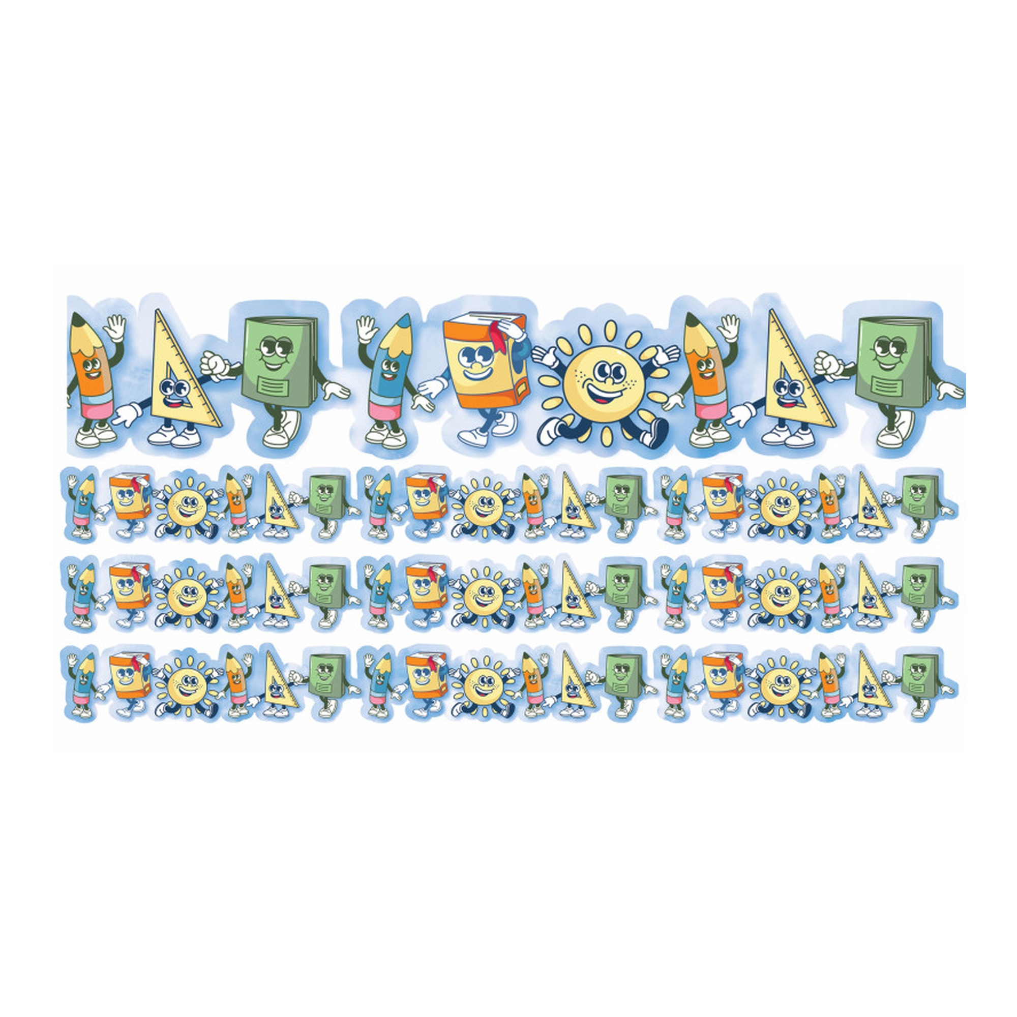 Characters Extra-Wide Decorative Trim, 3-Pack