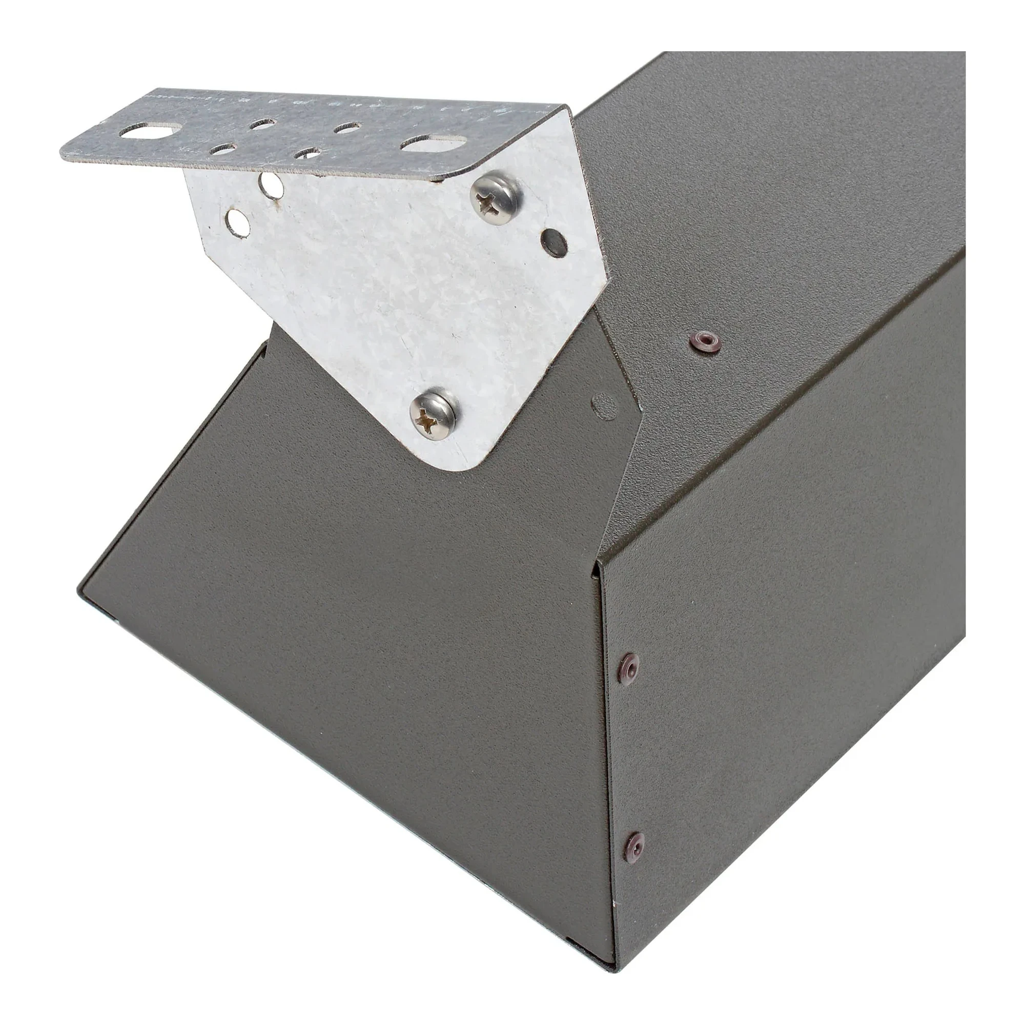 Brown quartz infrared spot heater with a long steel housing and aluminum reflector