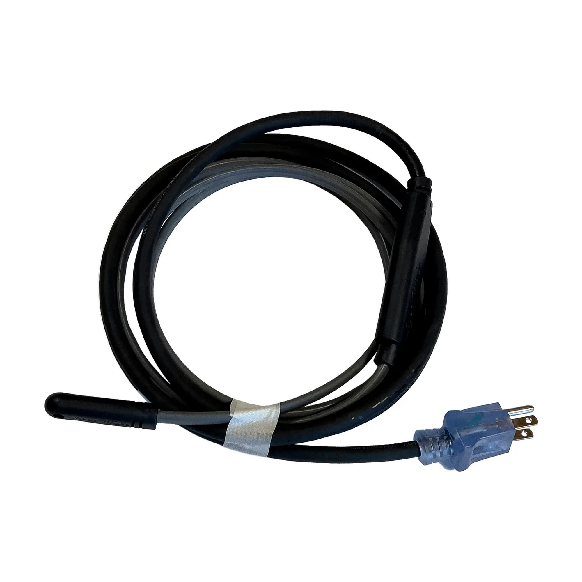 Black 24 ft self-regulating freeze protection heating cable with plug
