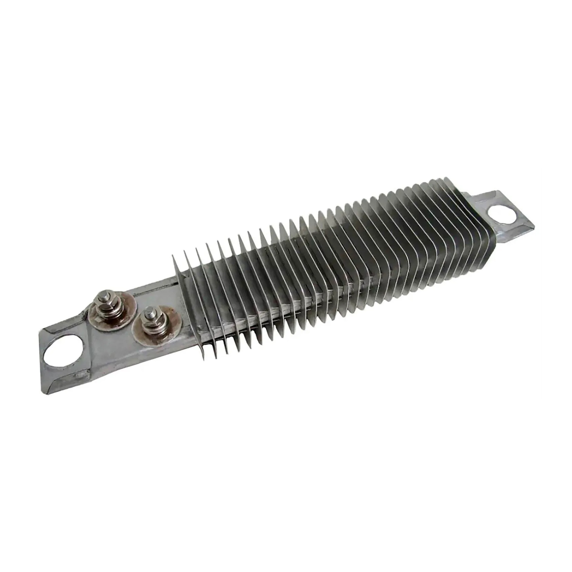 Finned 120V 500W strip heater with bolt terminals