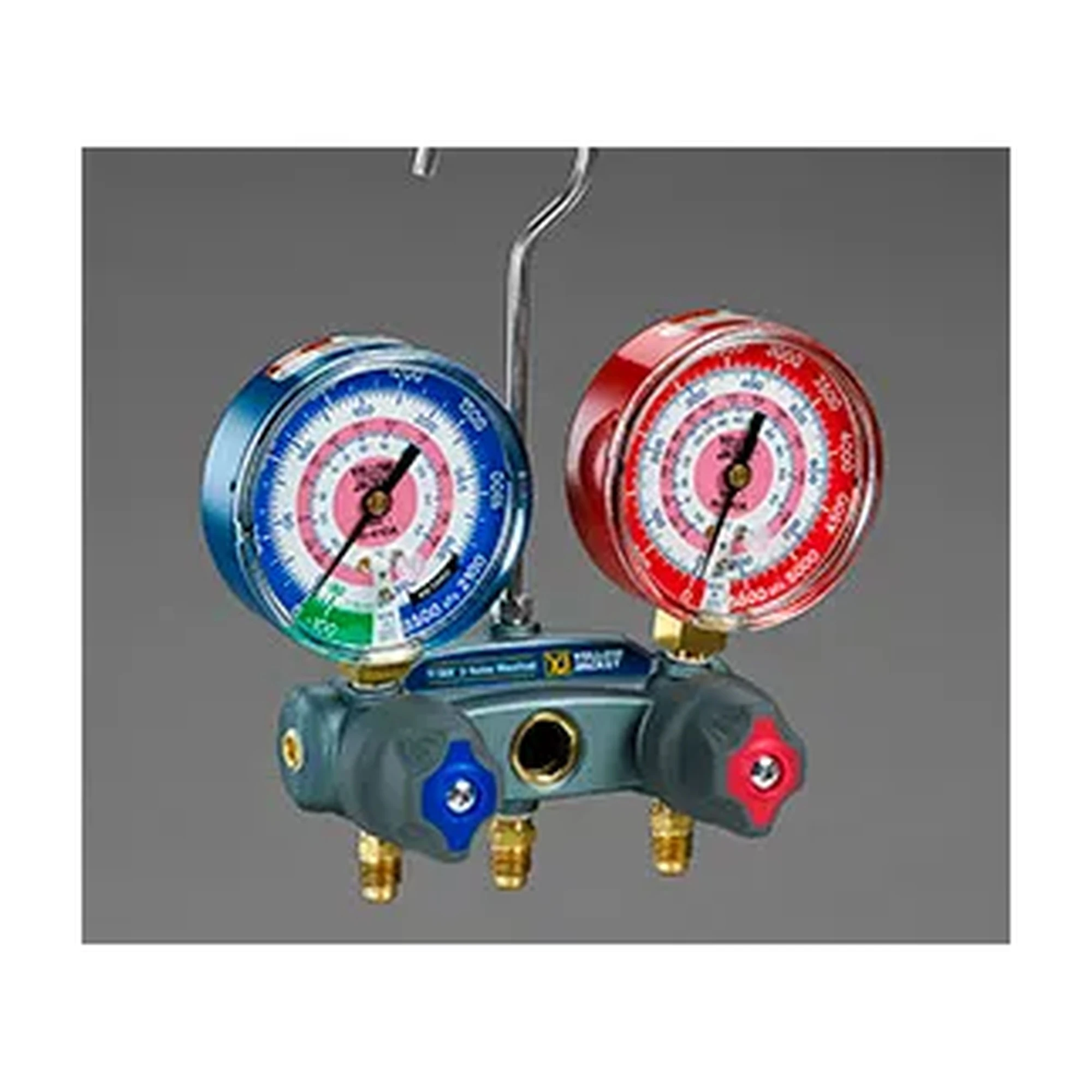 2-Valve Refrigerant Manifold with Gauges