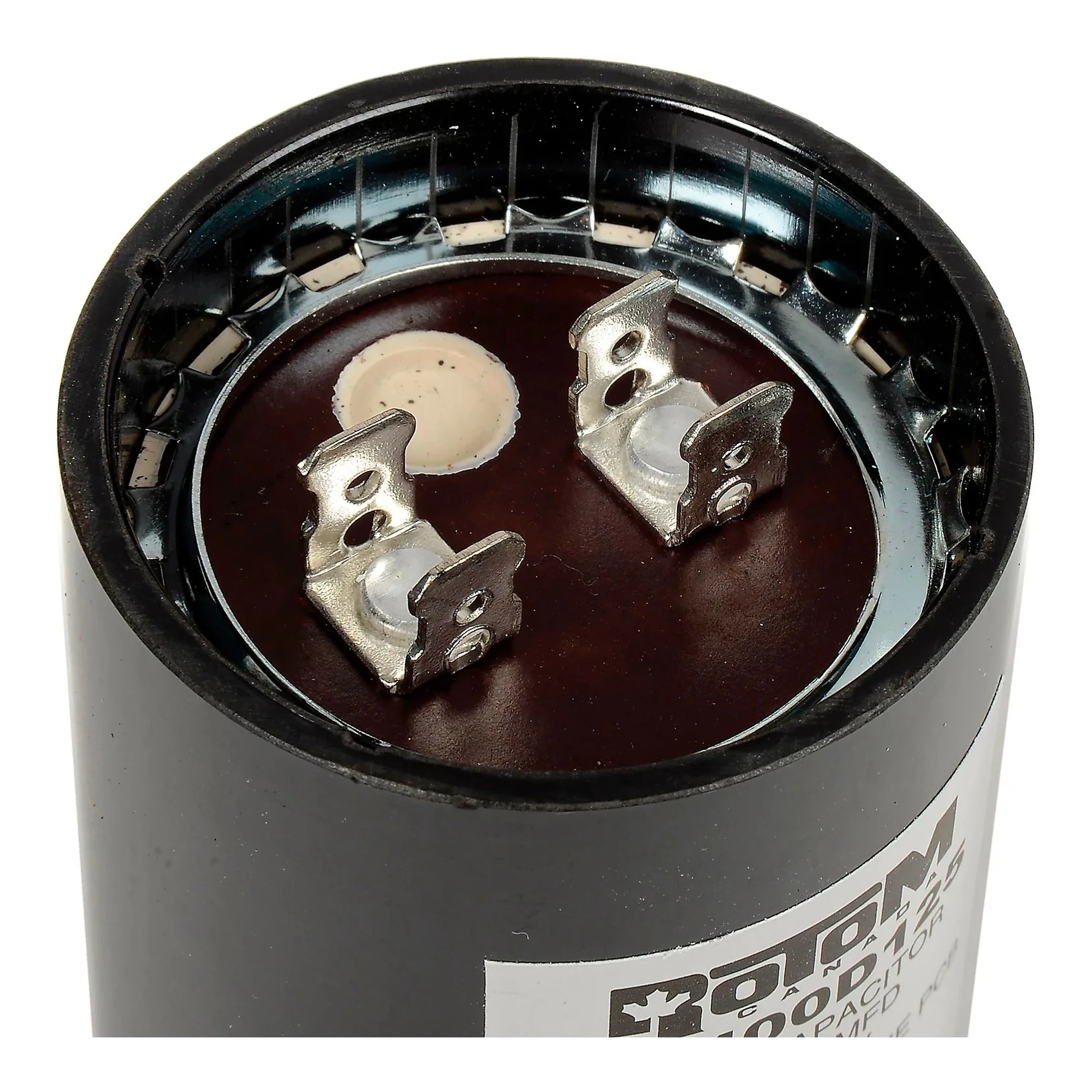 Round 400-480 MFD 110/125V motor start capacitor