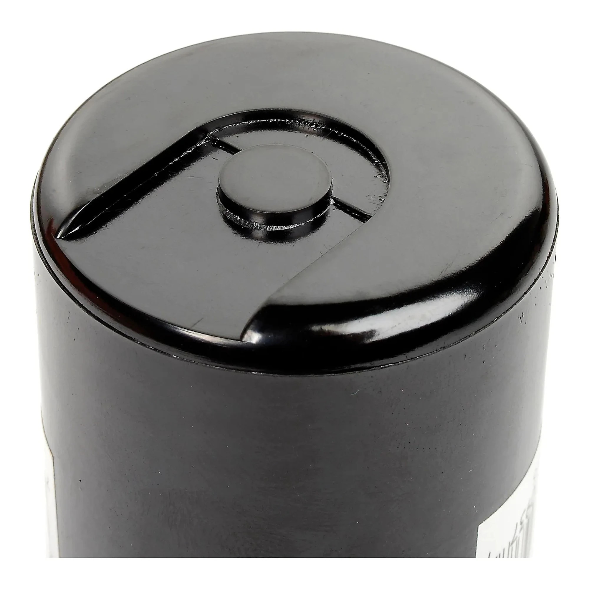Round 378-440 MFD 125V motor start capacitor with dual-blade terminals