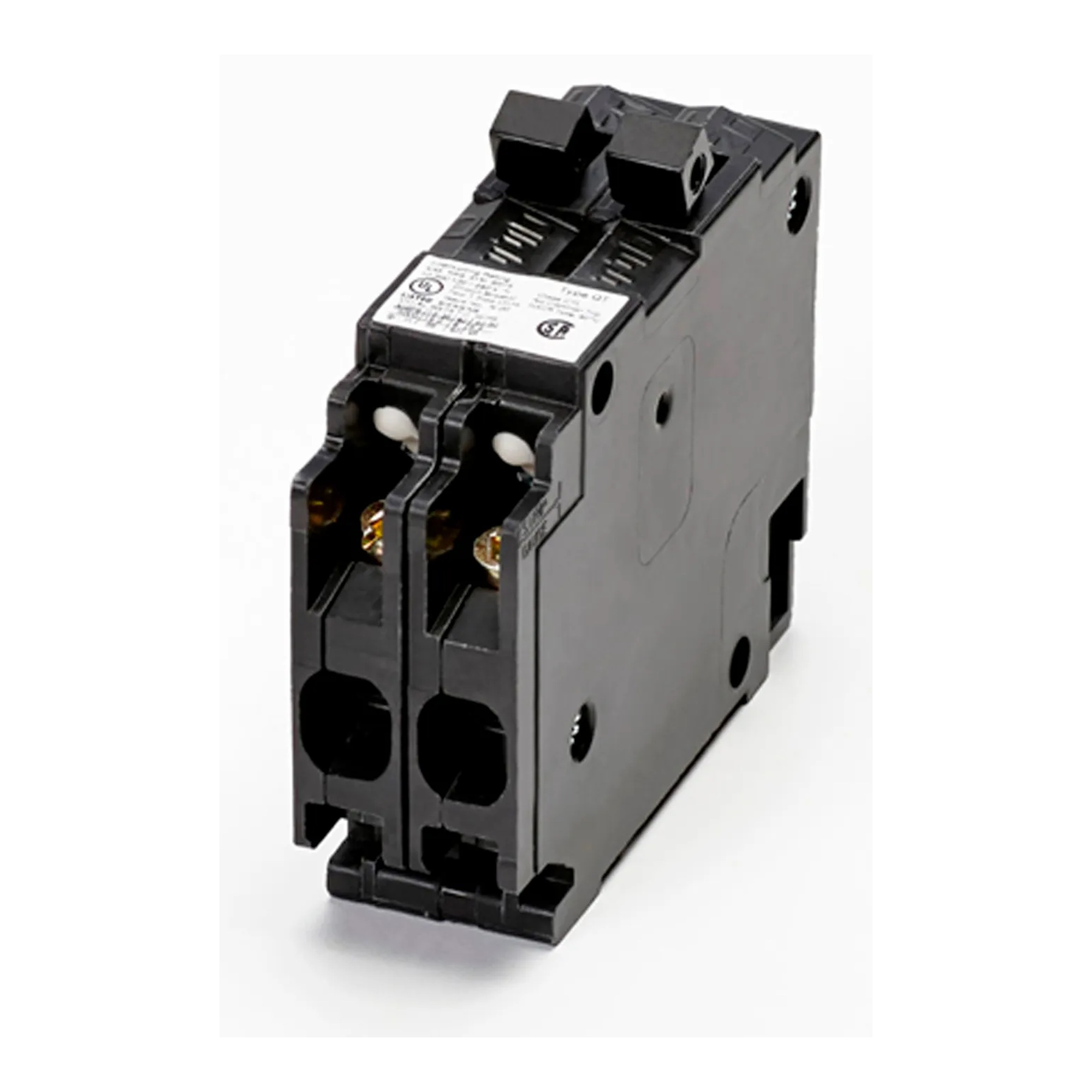 Type QT Class CTL Twin 1-Pole 15A/20A Duplex Circuit Breaker