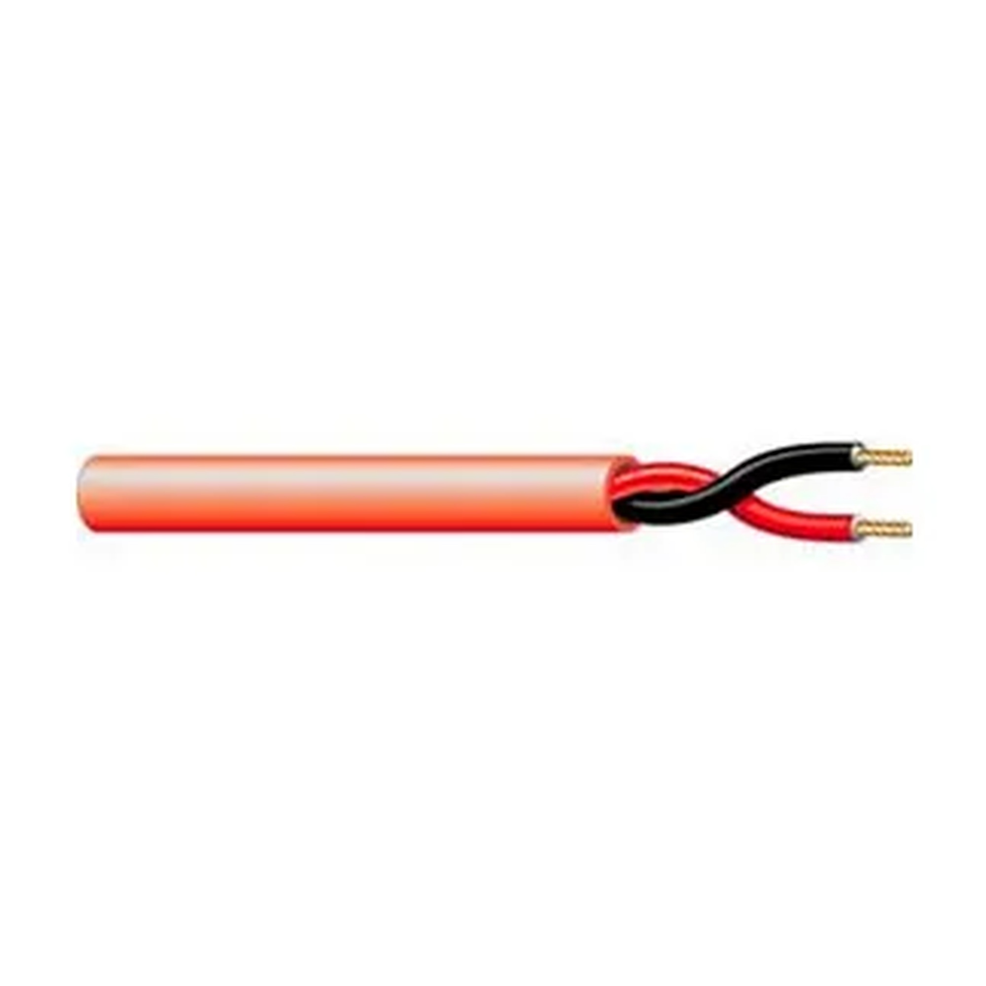 16 AWG 2-Conductor Solid FPLR Fire Alarm Cable, 1,000 Ft., Red