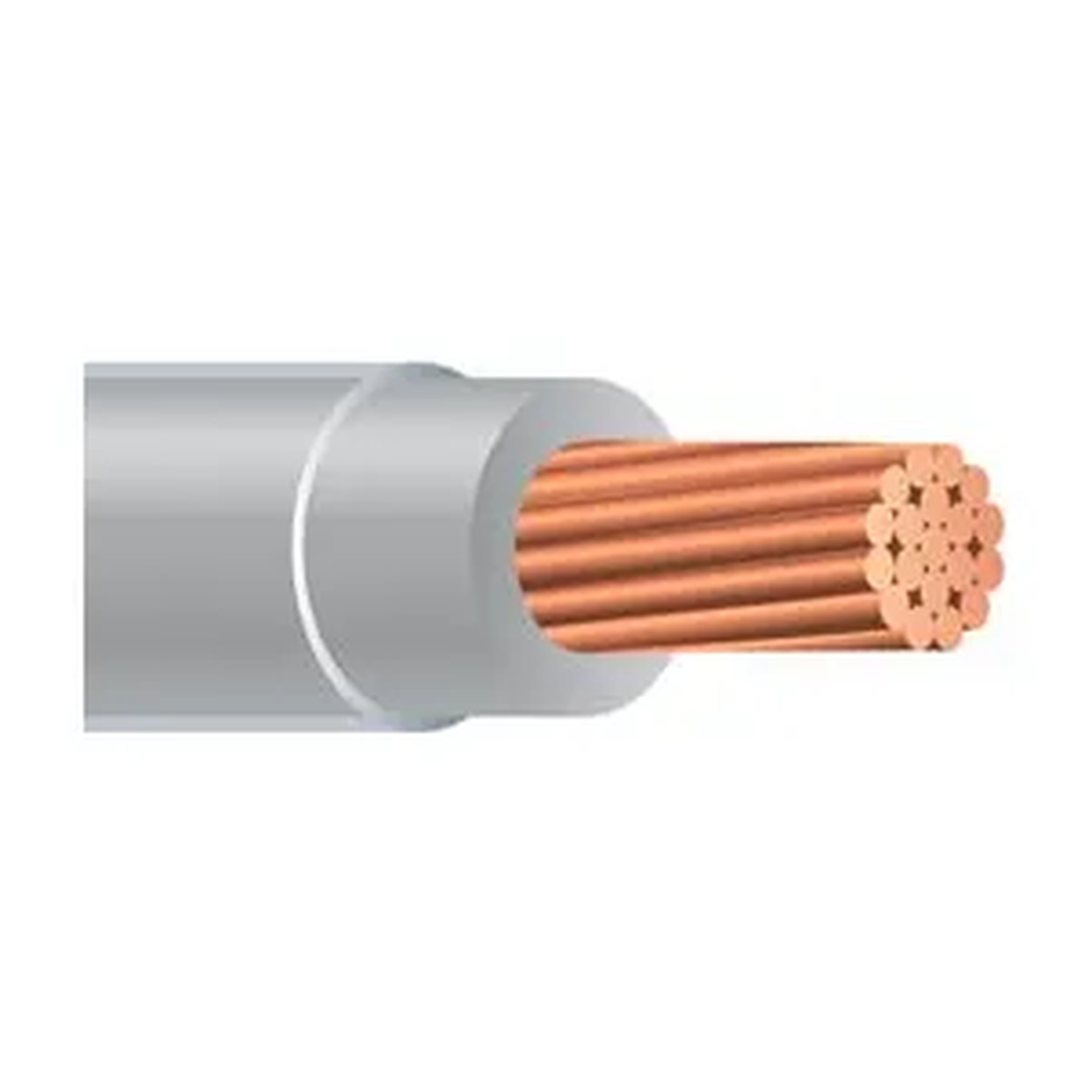 Gray 8 AWG Stranded THHN/THWN-2 Building Wire, 500 ft
